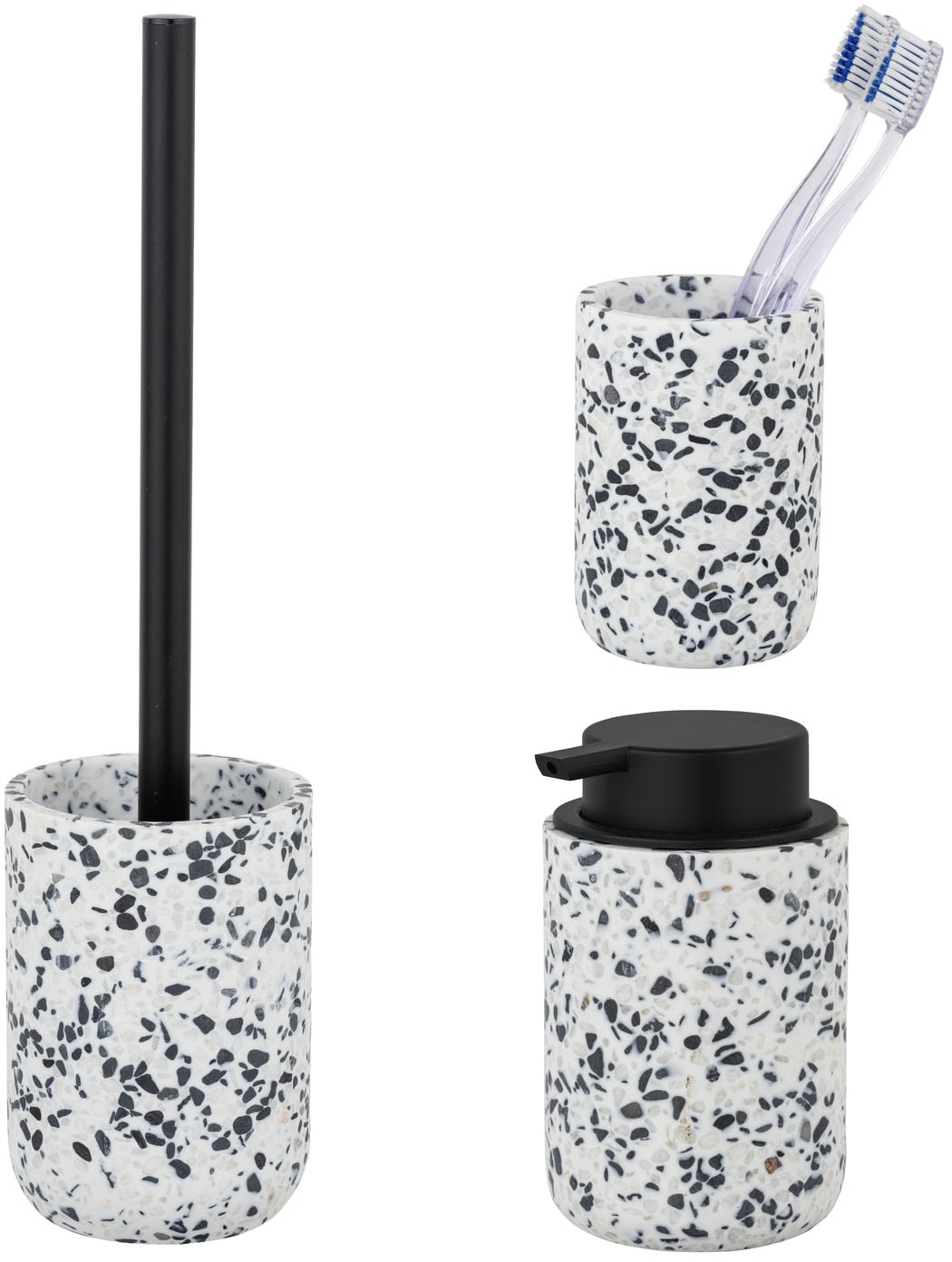 SCHÖNER WOHNEN-Kollektion Badaccessoire-Set ""Tosi"" aus Polyresin, mit Zah günstig online kaufen