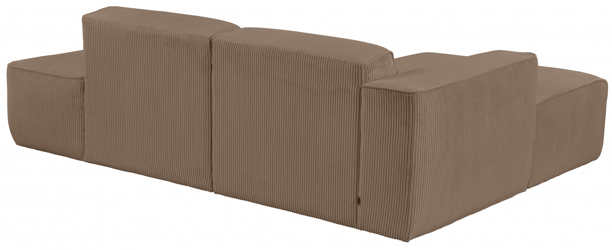 andas Ecksofa »Noord«, mit Kedernaht, Breite 227 cm, Cord, Struktur
