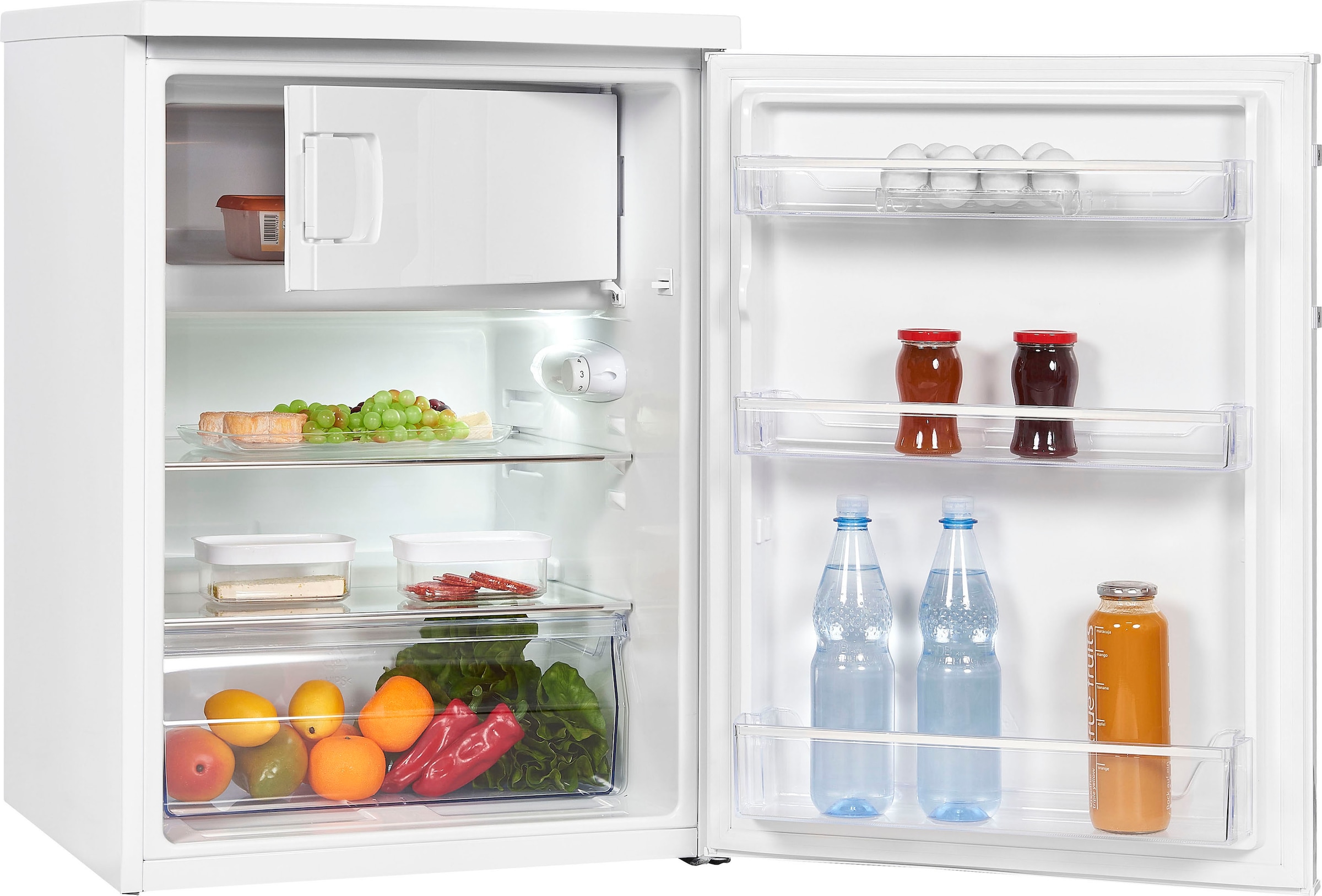 exquisit Kühlschrank »KS18-4-H-170E weiss«, 136 L Volumen, 4 Sterne Gefrieren