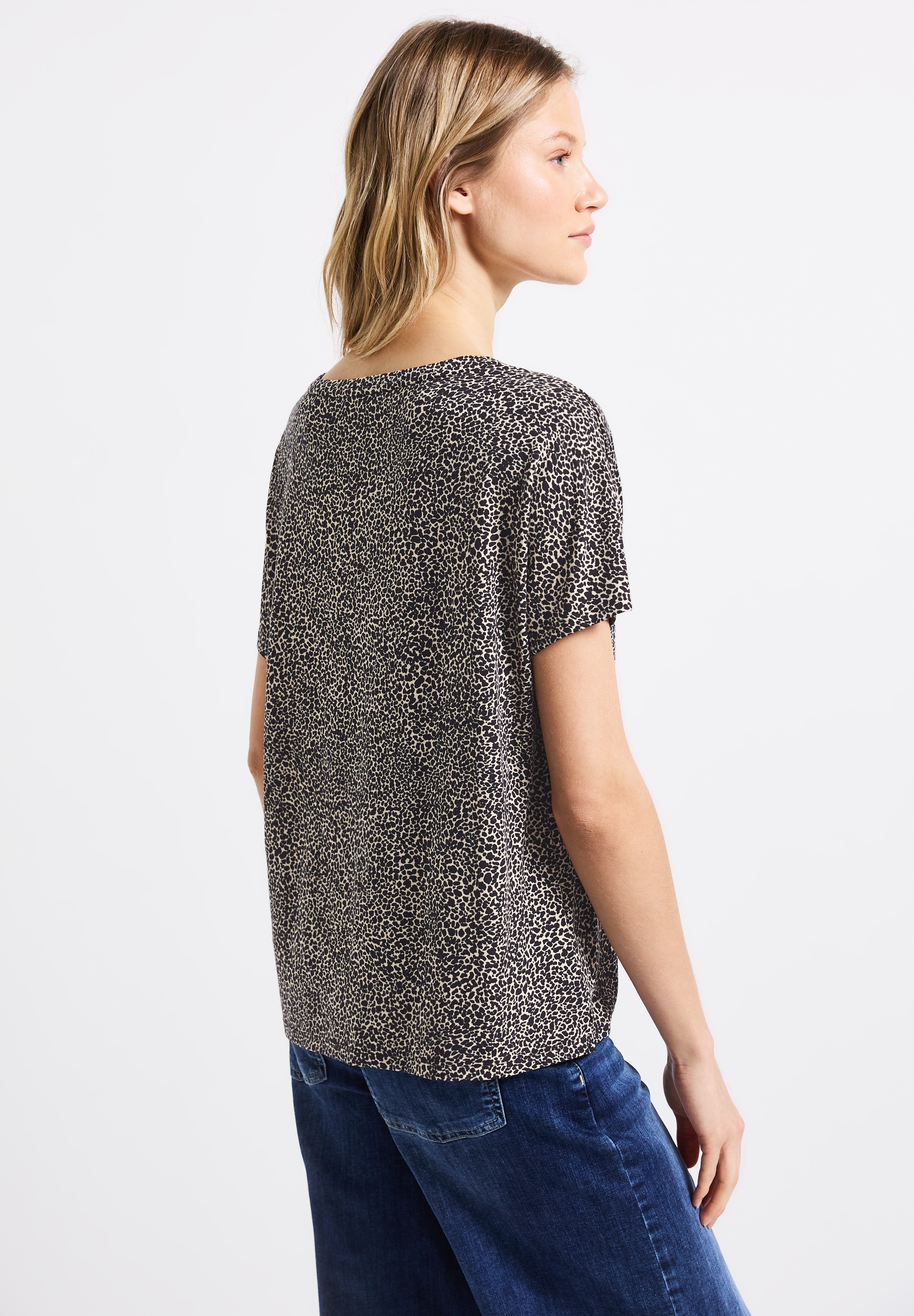 STREET ONE T-Shirt, aus softem Materialmix