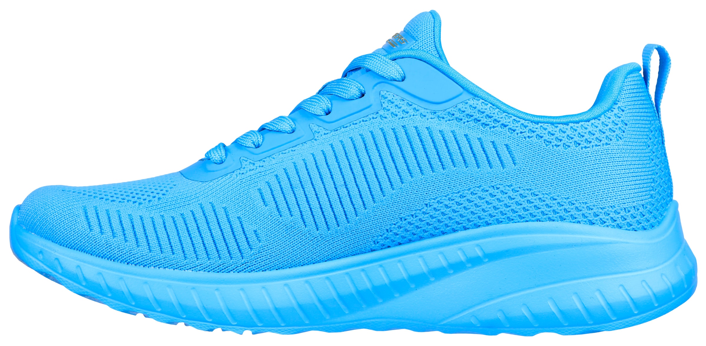 Skechers Sneaker »BOBS SQUAD CHAOS-COOL RYTHMS«, Knitwear-Sneaker, Schnürschuh in veganer Verarbeitung