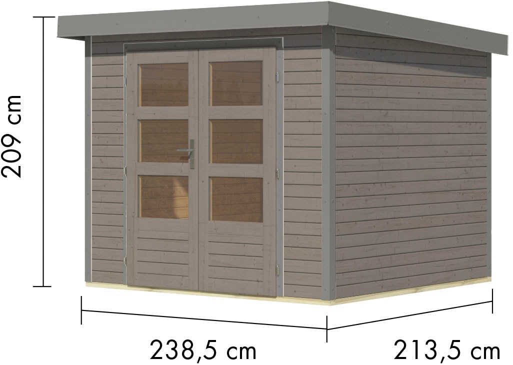 Karibu Gartenhaus »Jupiter 3 D«, in verschiedenen Farben