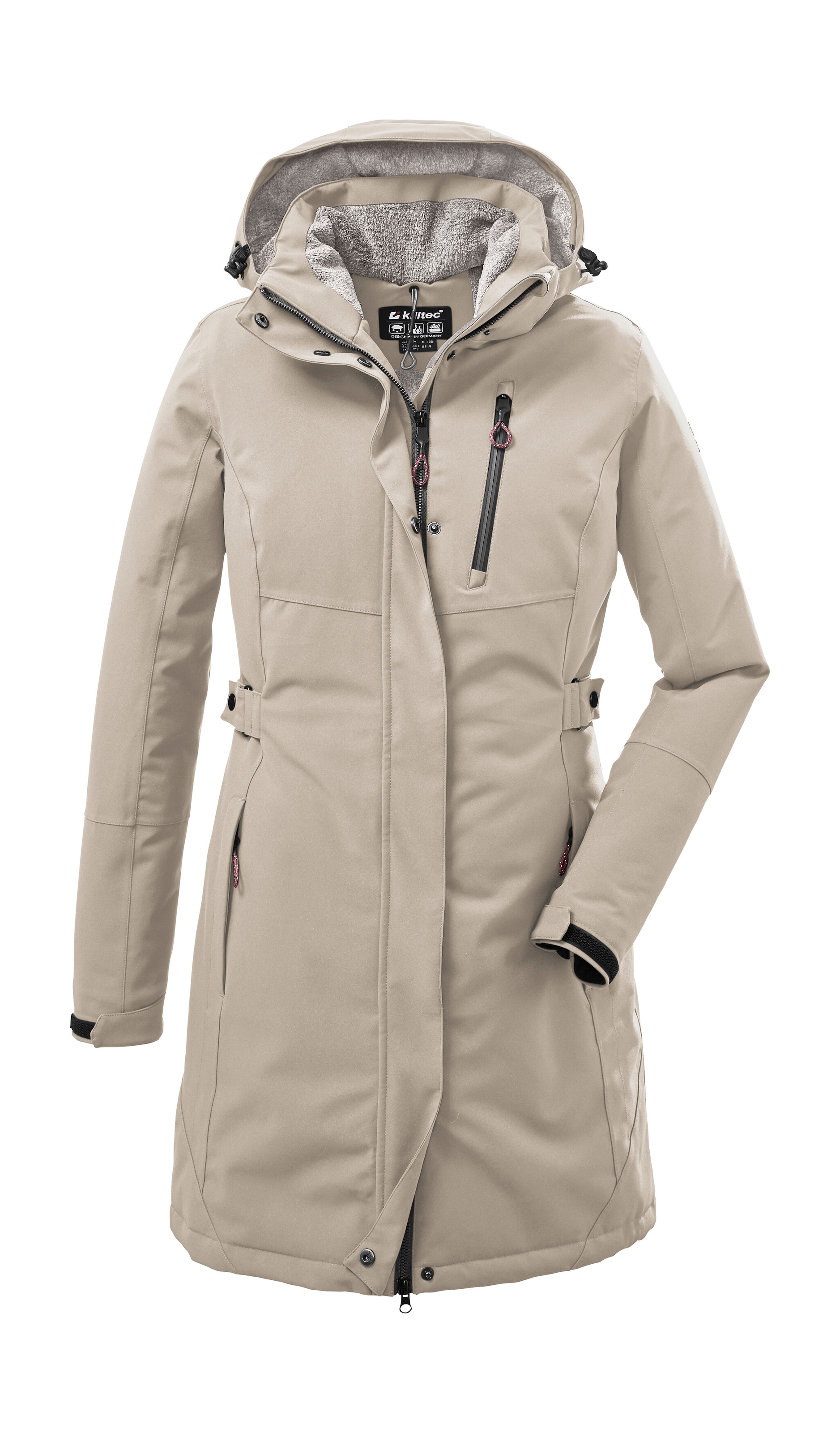 Killtec Parka "KOW 165 WMN PRK", Wasser- und winddichter Parka mit Teddyfle günstig online kaufen