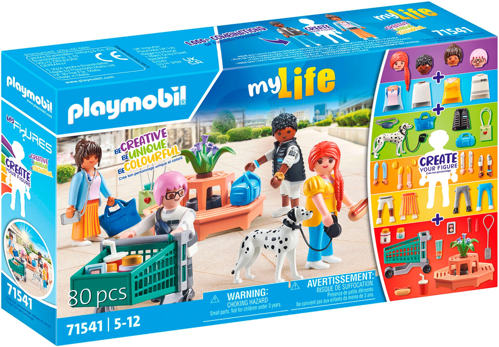 Playmobil® Konstruktions-Spielset »My Figures: Shopping (71541), My Life« Made in Europe