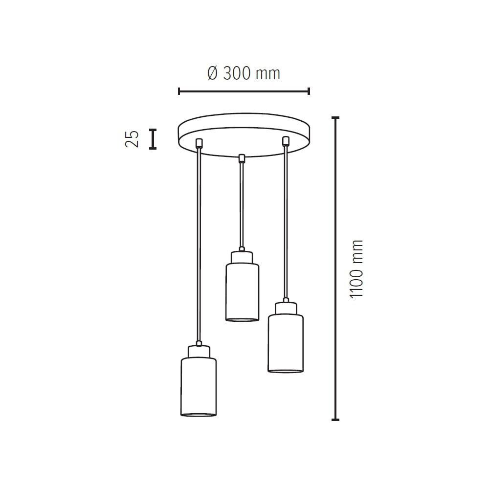 SPOT Light flammig-flammig, aus BAUR Nachhaltig, Schirm WOOD«, | Naturprodukt Eichenholz, »BOSCO aus Pendelleuchte Glas Hängeleuchte, 3