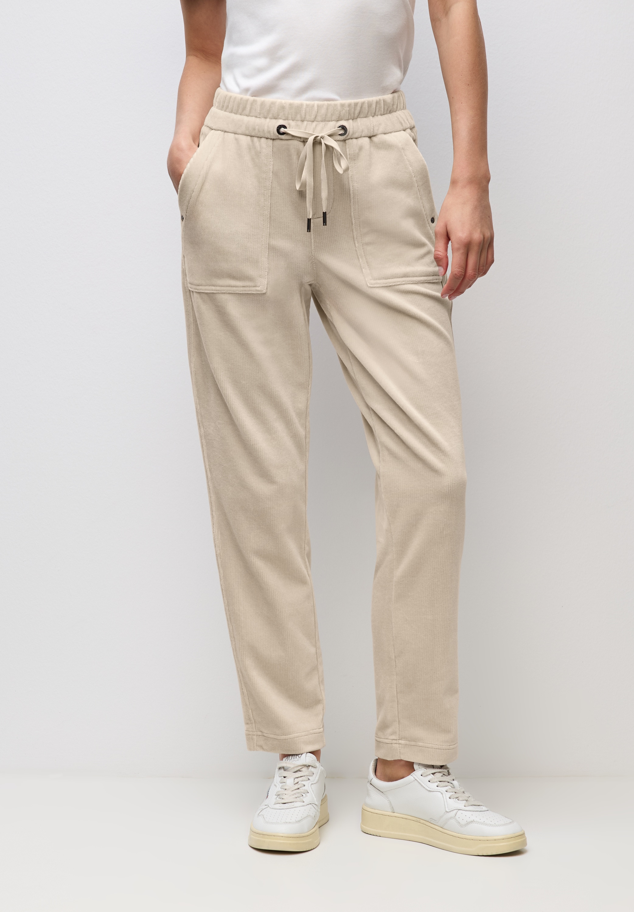 STREET ONE Stoffhose, Elastikbund mit Tunnelzug günstig online kaufen