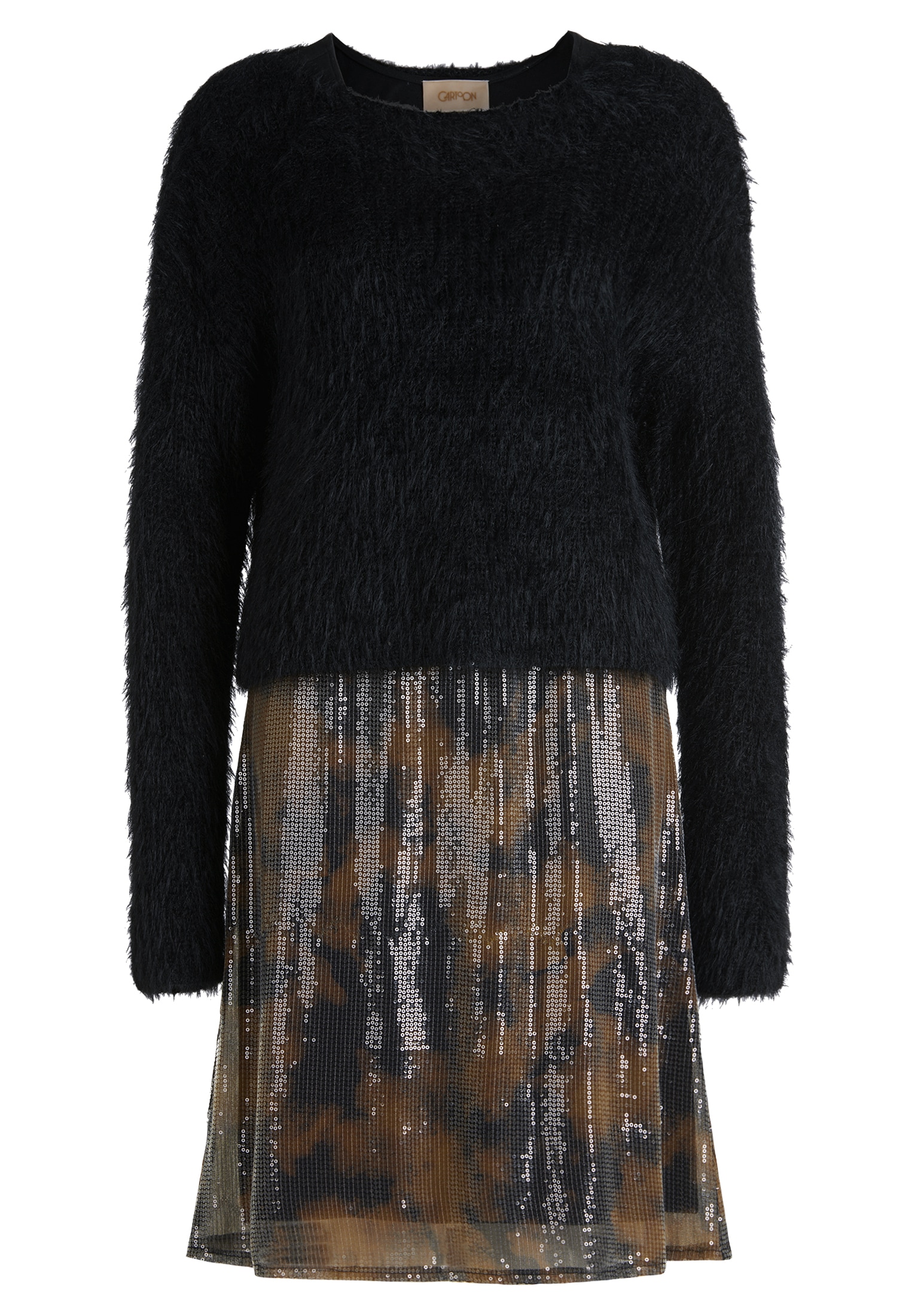 Cartoon Paillettenkleid "Cartoon Damen Pailletten-Kleid 2er Set", Design günstig online kaufen