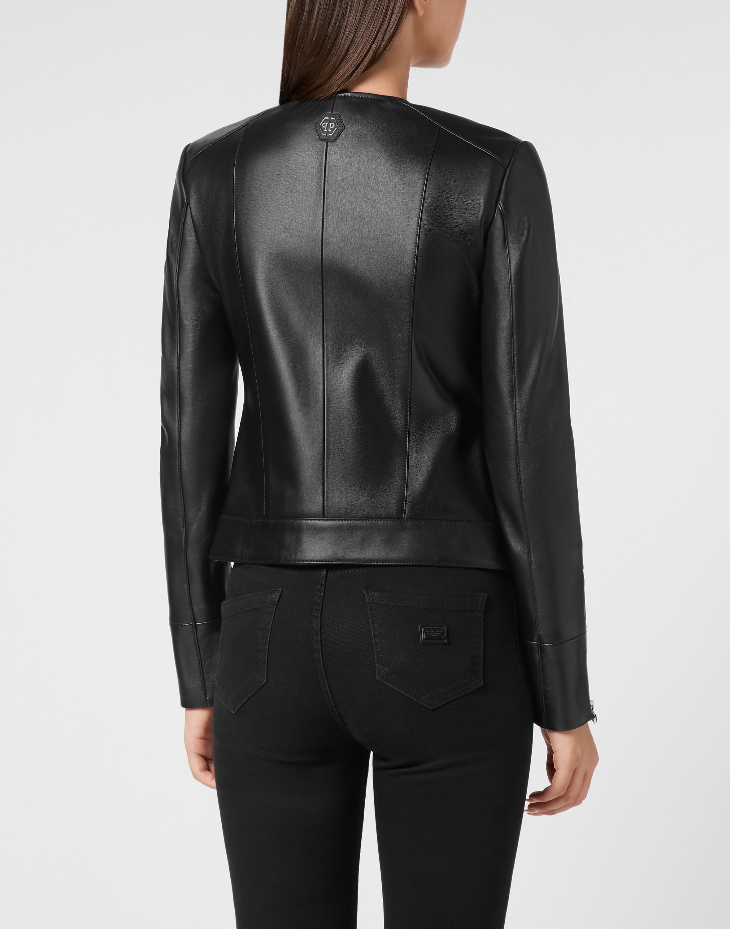 PHILIPP PLEIN Bikerjacke »Leder Biker-Jacke«