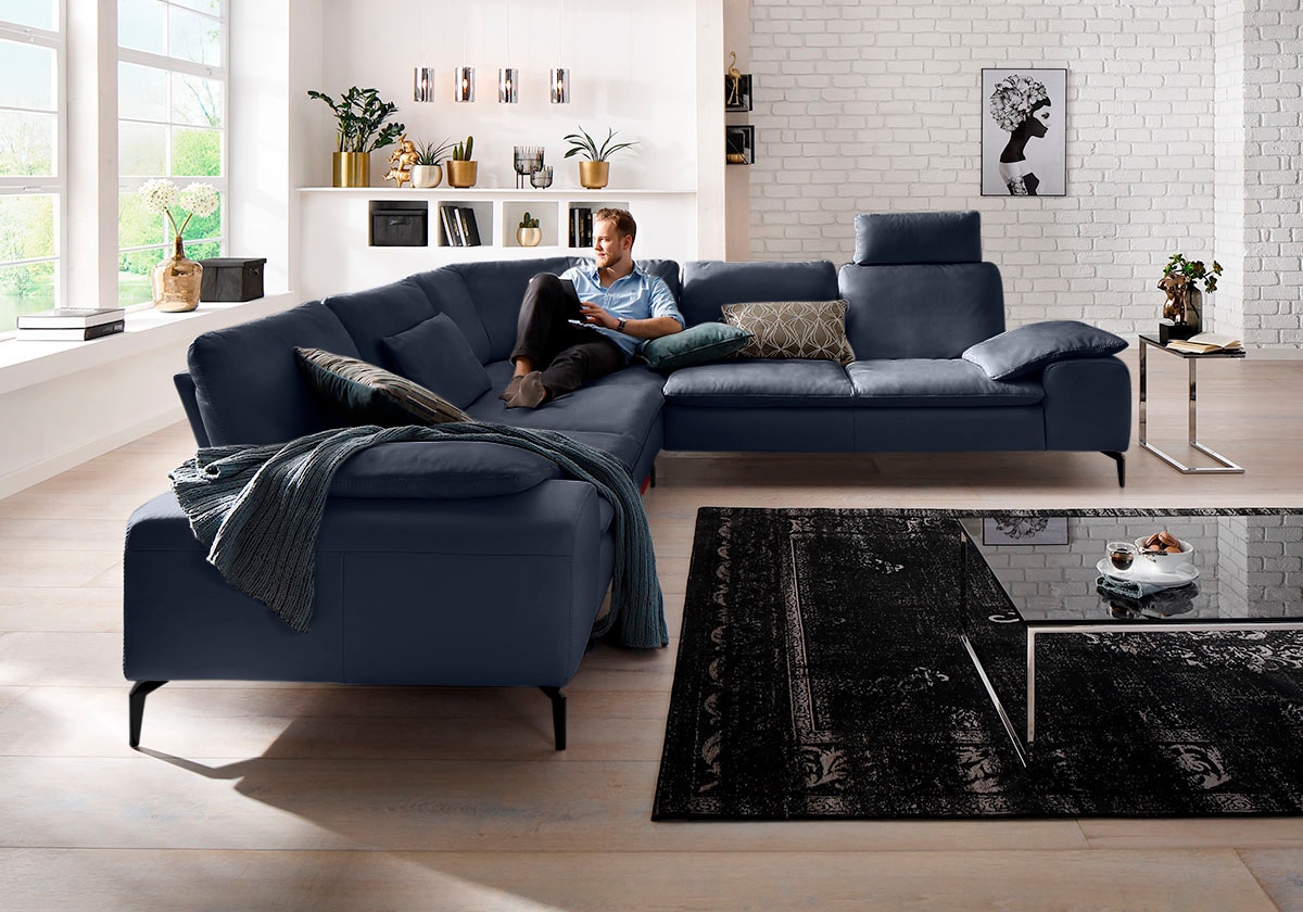W.SCHILLIG Ecksofa "valentinoo, Designsofa, elegant und bequem, L-Form", (S günstig online kaufen