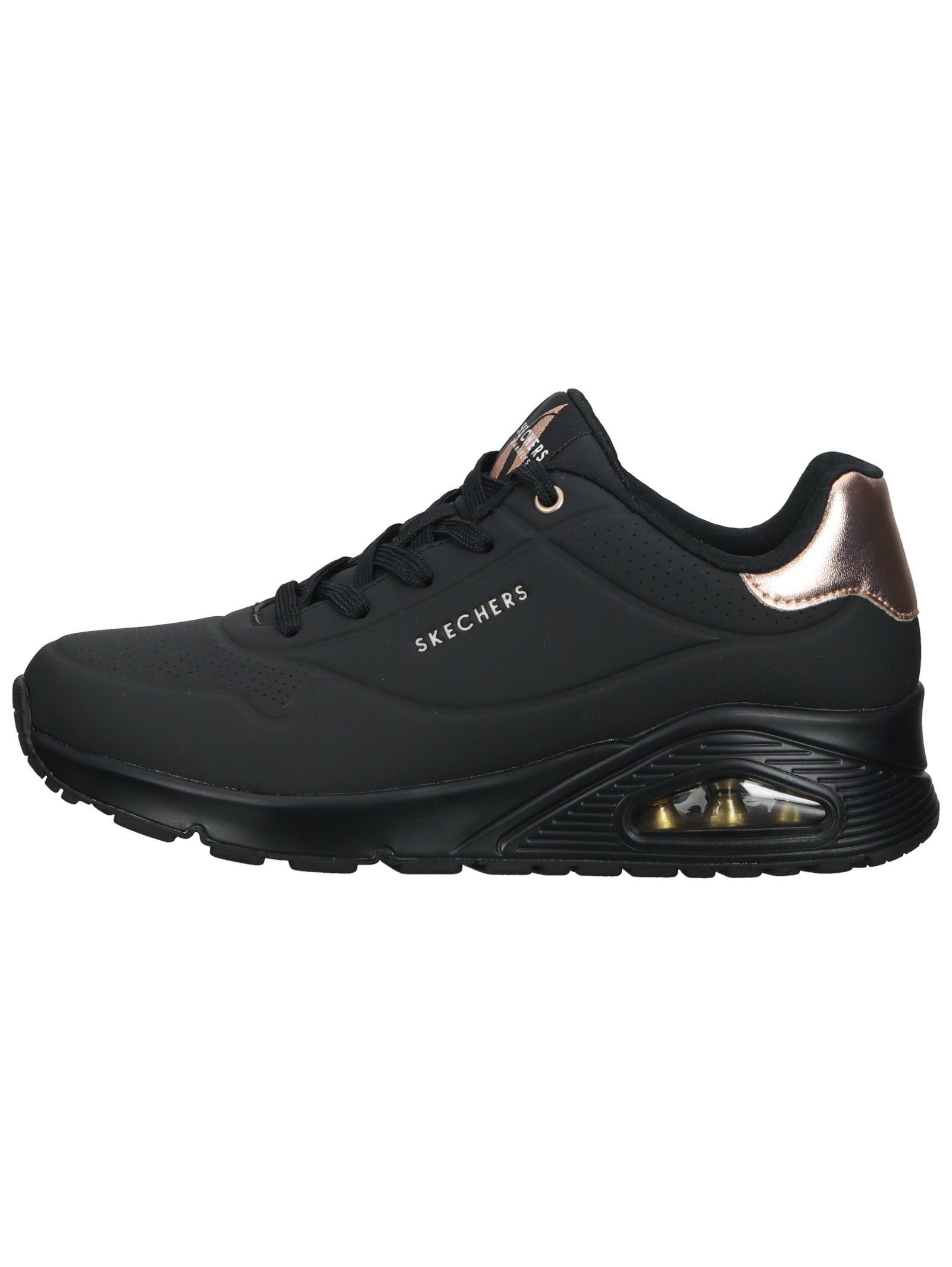 Skechers Sneaker Lederimitat Schwarz Größe 39 6