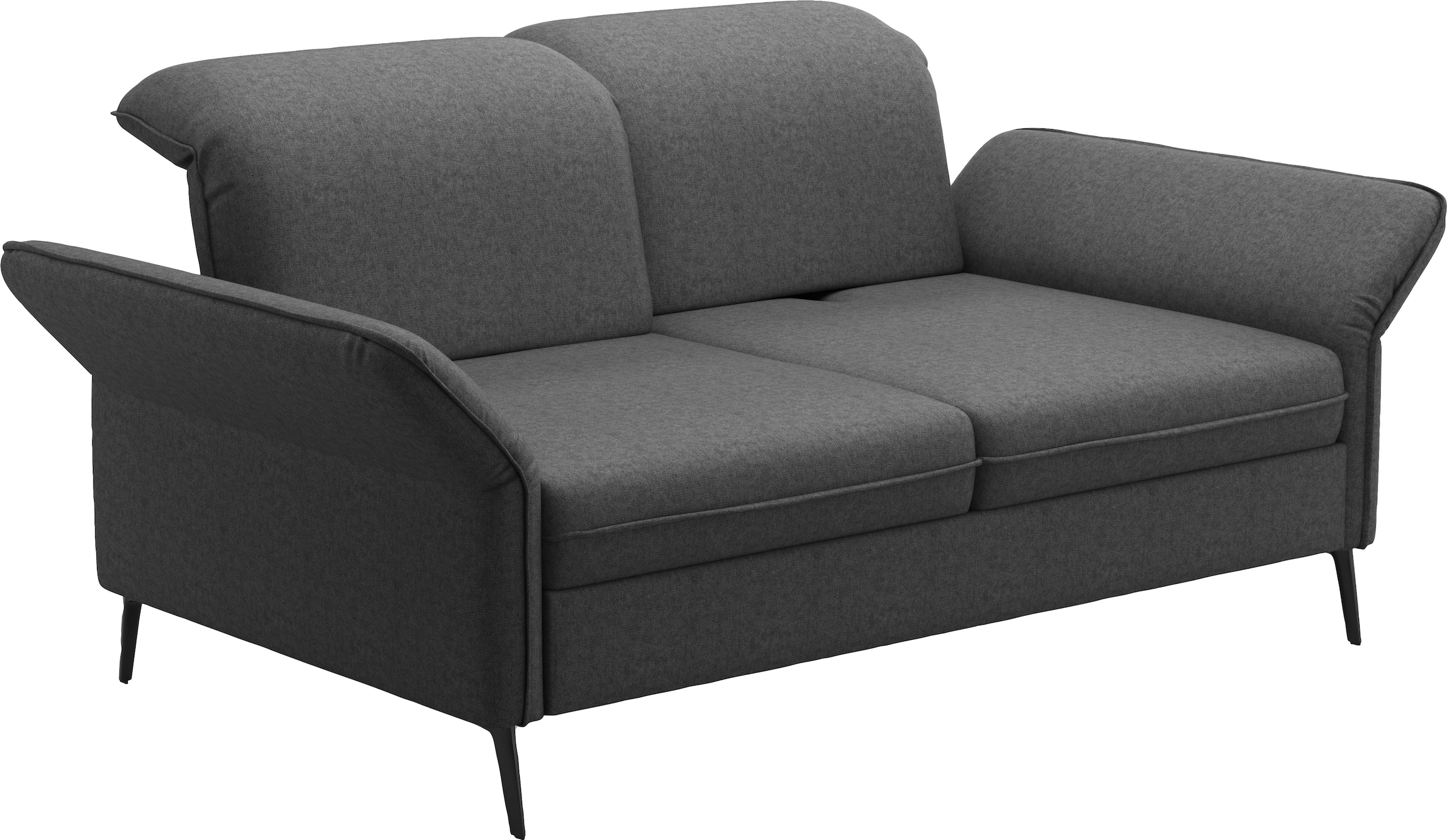 sit&more 3-Sitzer »Emely, inkl. Sitztiefenverstellung«, wahlweise mit Bettfunktion, Kopf- & Armteilverstellung