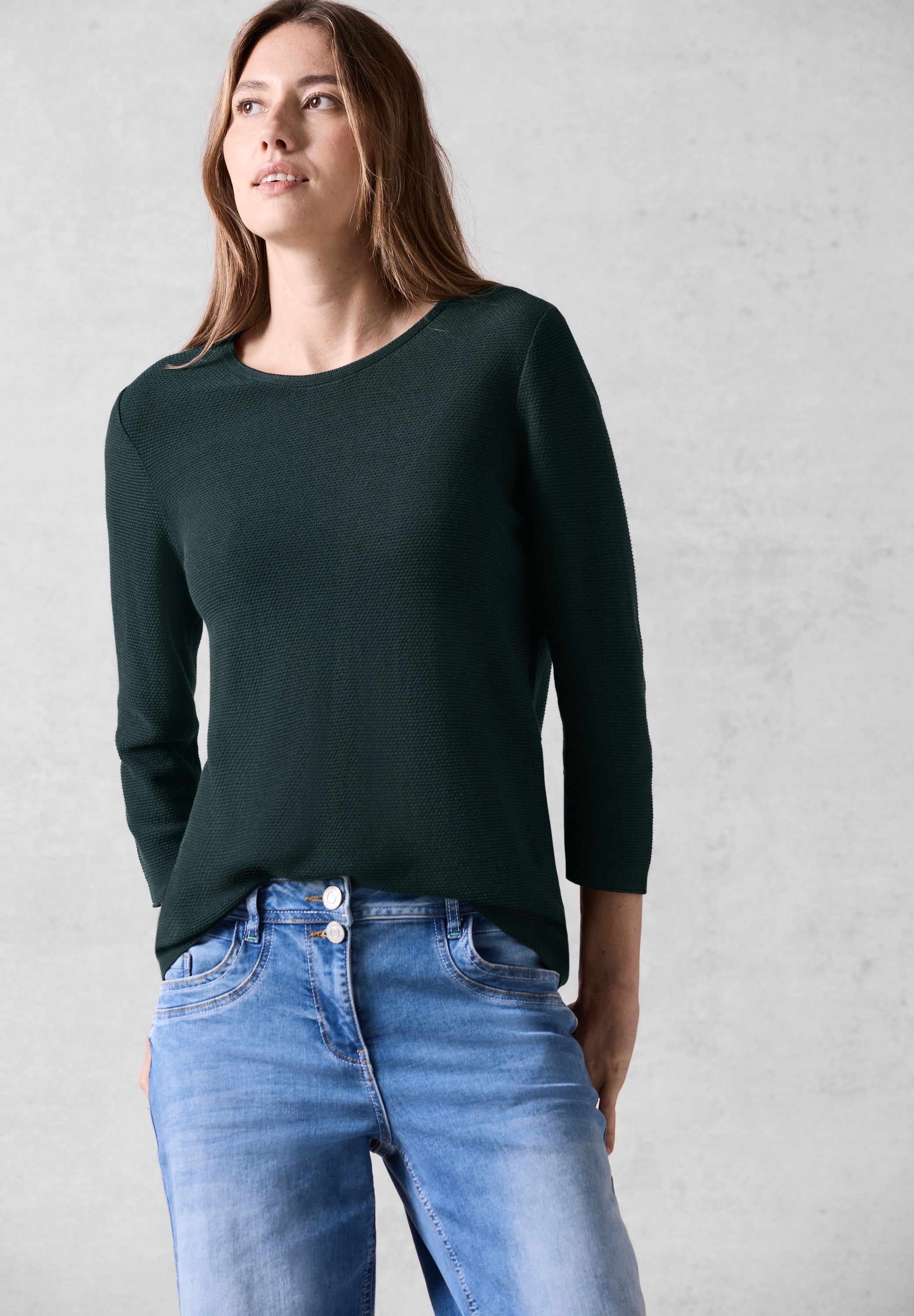 Cecil 3/4 Arm-Pullover, Feinstrick