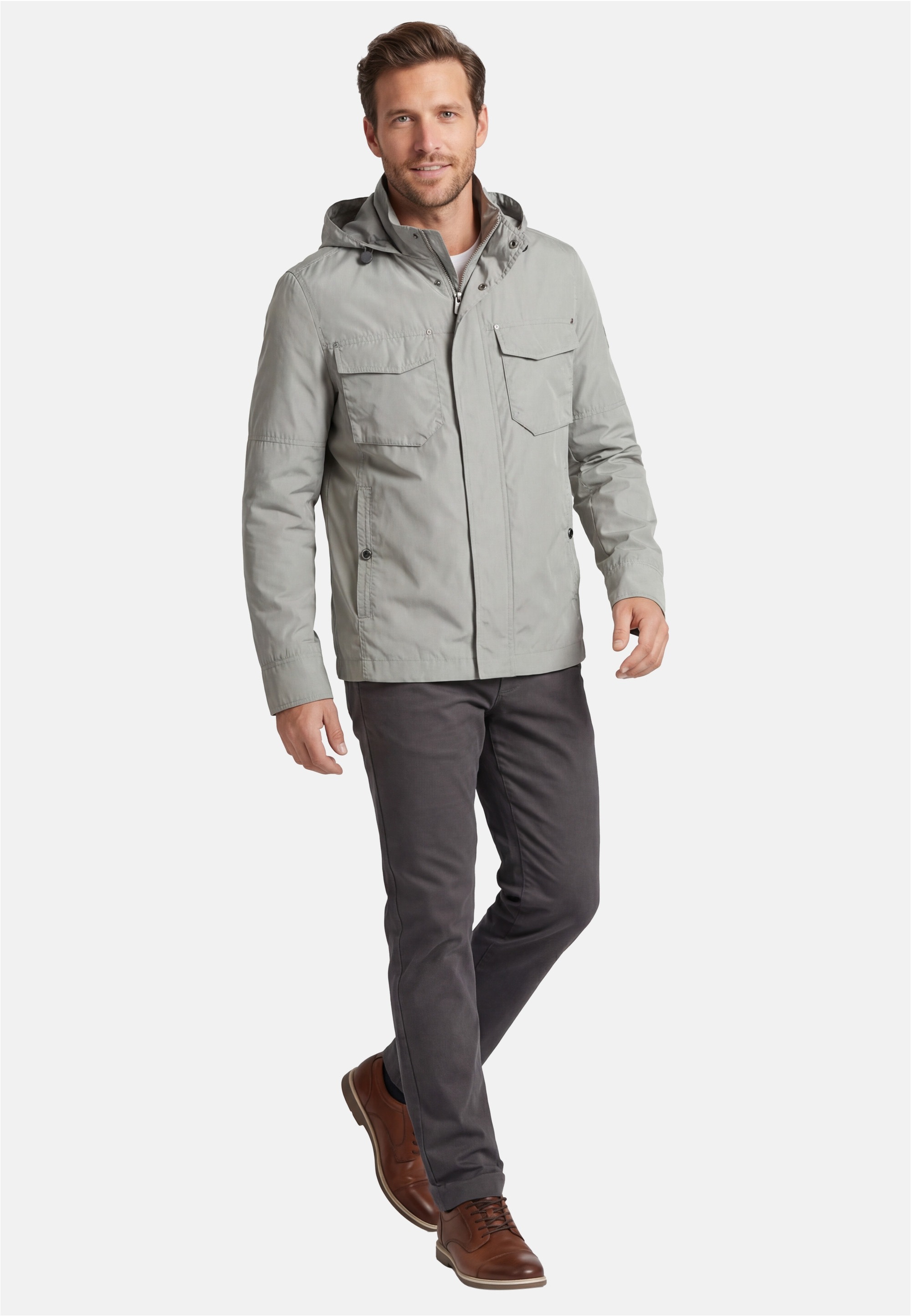 New Canadian Outdoorjacke 1 Stk. tlg. mit Kapuze und verstellbarem Kragen