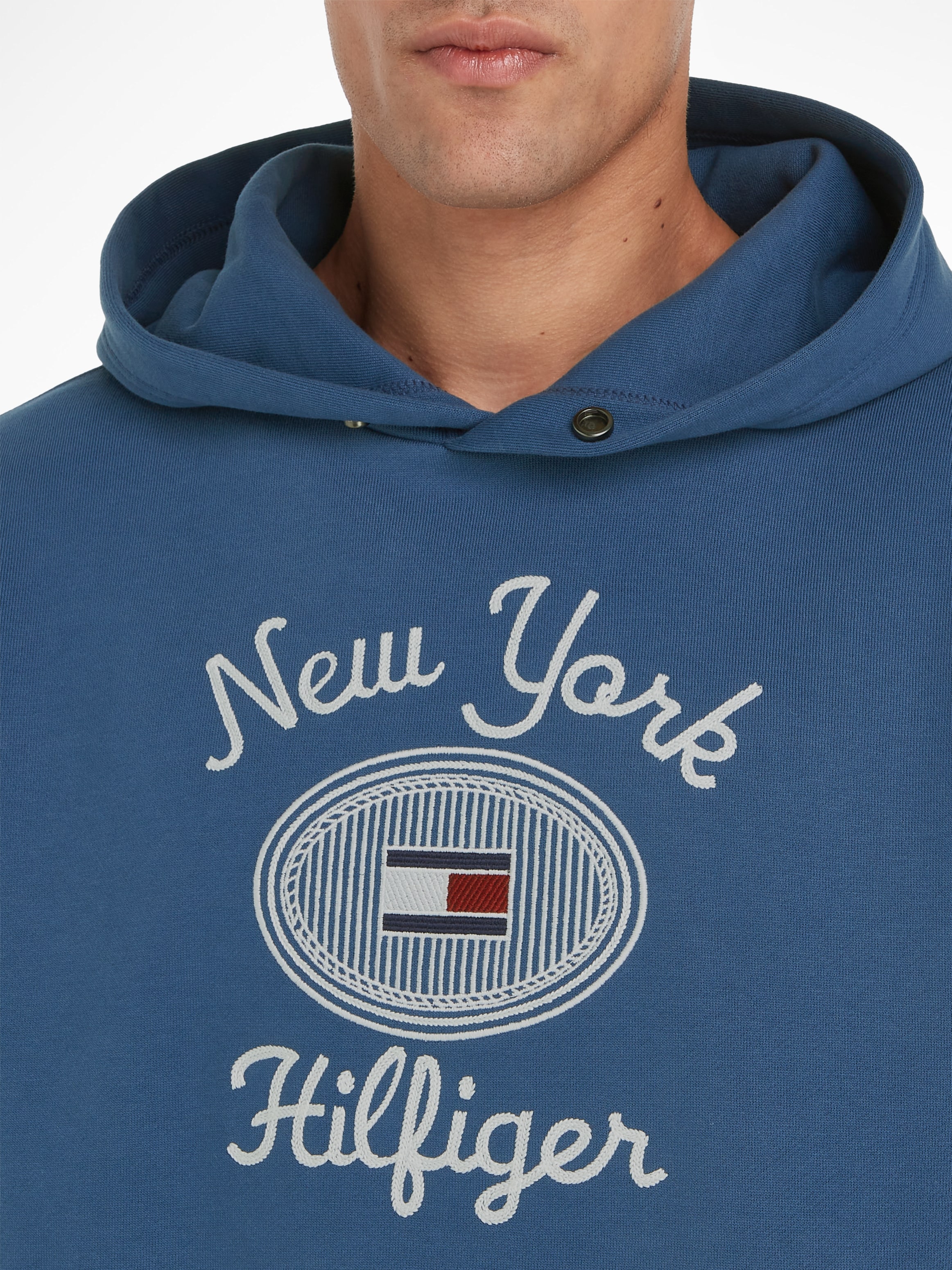 Tommy Hilfiger Hoodie »HILFIGER NY HOODY«, mit kontrastfarbenen Print