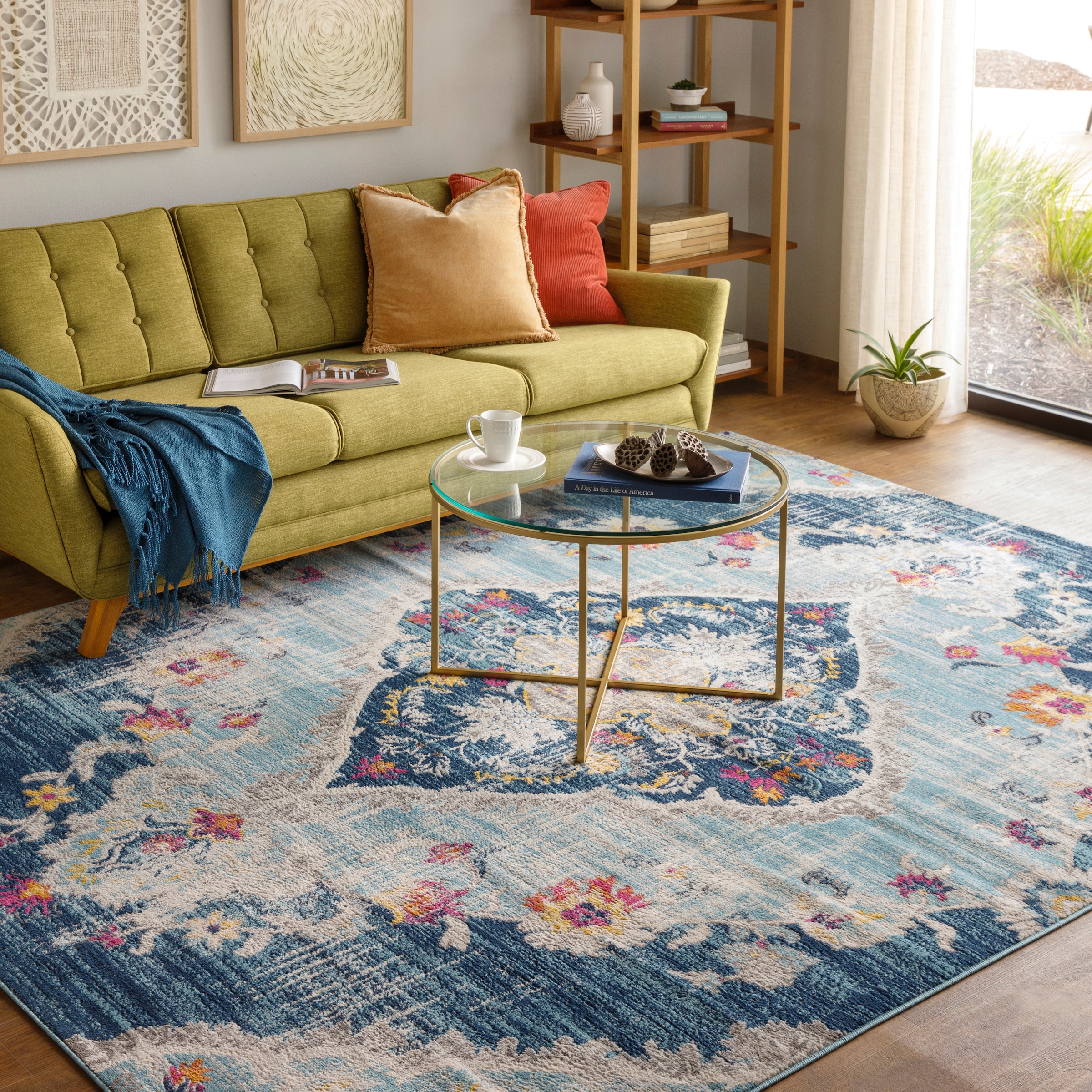 Livabliss Teppich »ADEN«, rechteckig, 10 mm Höhe, Vintage Orientteppich, Kurzflor Boho Wohnzimmerteppich, Läufer