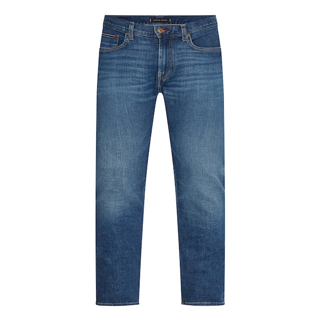 Tommy Hilfiger 5-Pocket-Jeans »SLIM BLEECKER PSTR«, mit Tommy Hilfiger  Leder-Batch am hinteren Bundabschluss ▷ bestellen | BAUR