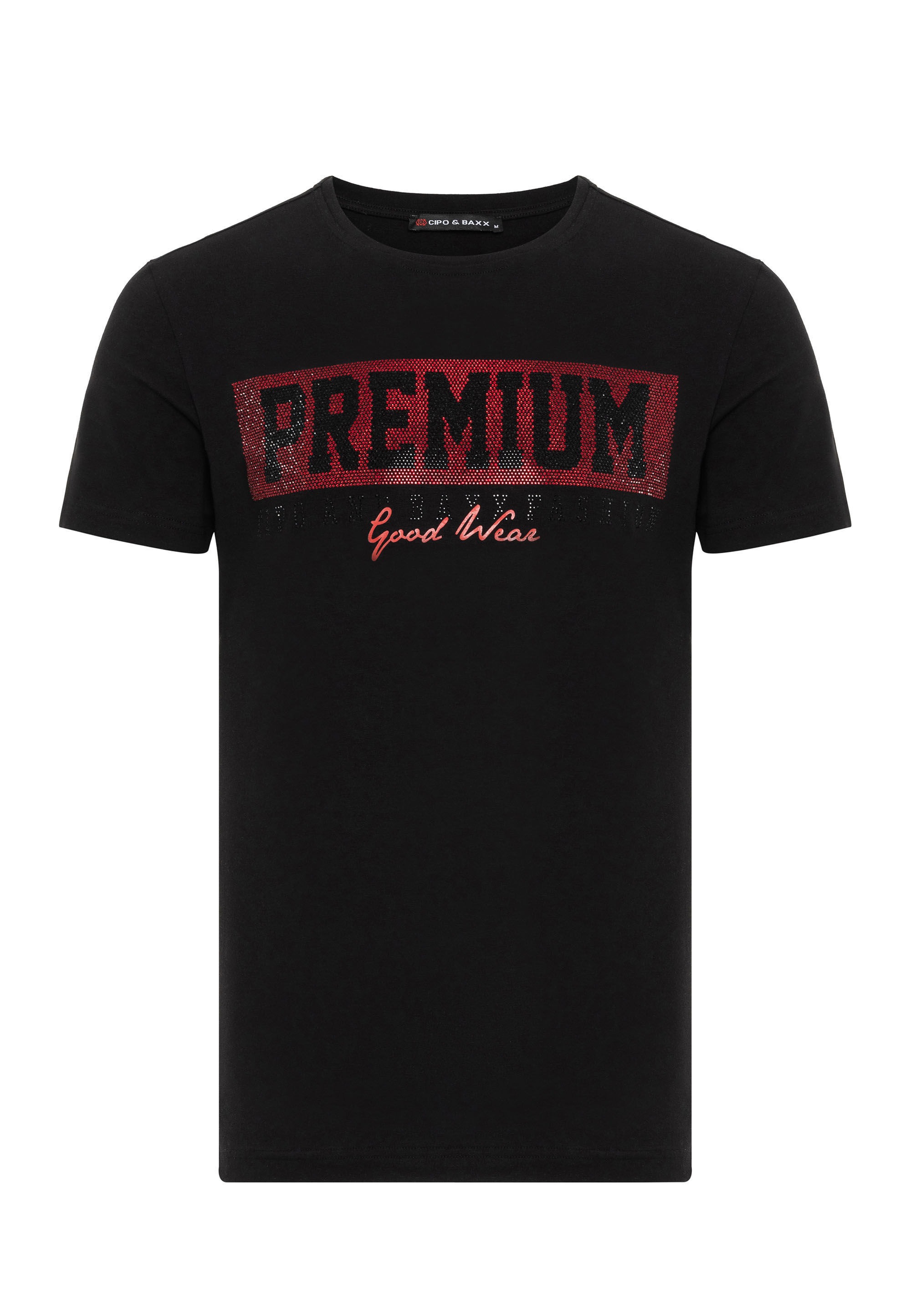 Cipo & Baxx T-Shirt "T-Shirt", mit lässigem Brustprint-Design günstig online kaufen