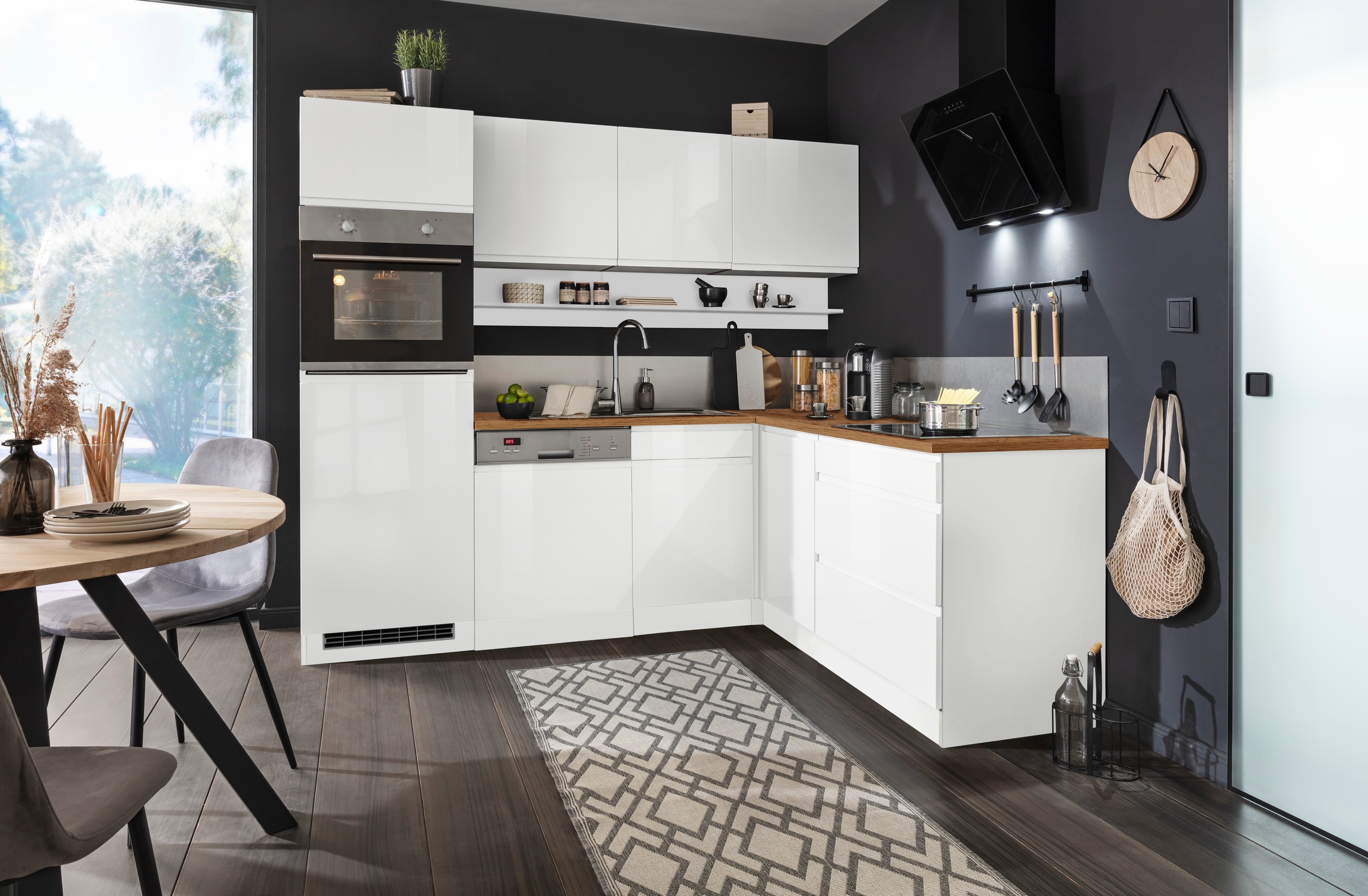 HELD MÖBEL Winkelküche "Virginia", Stellbreite 230/190 cm, ohne E-Geräte günstig online kaufen