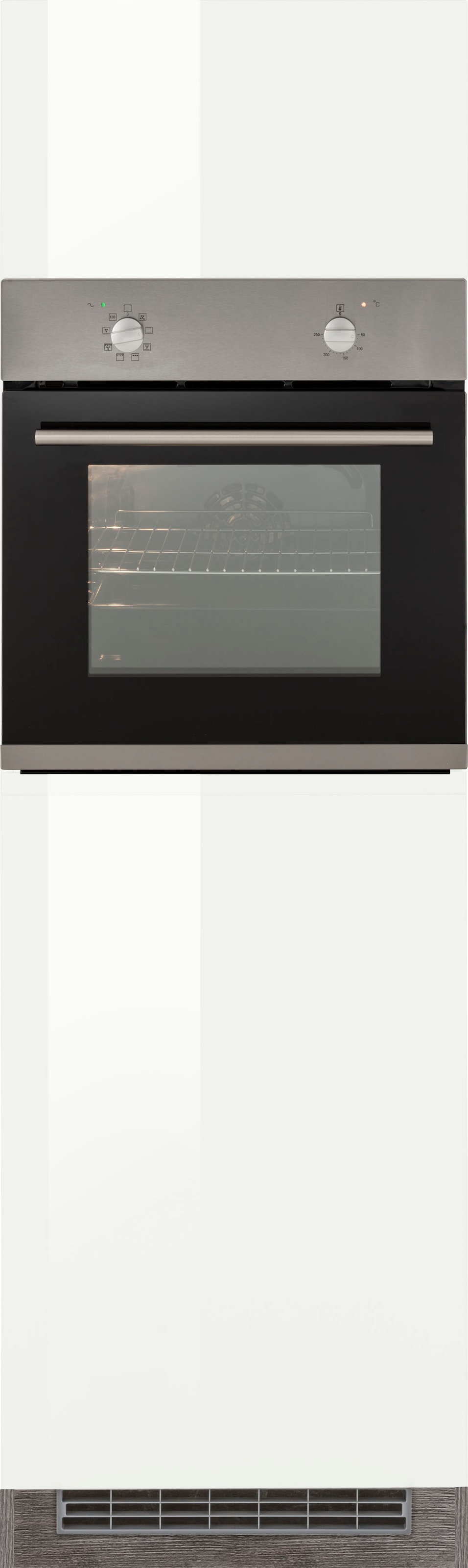 KOCHSTATION Backofenumbauschrank »KS-Virginia«, 200 cm hoch, 60 cm breit, Nische für Ofen B/H/T: 56/59/55 cm, 2 Türen