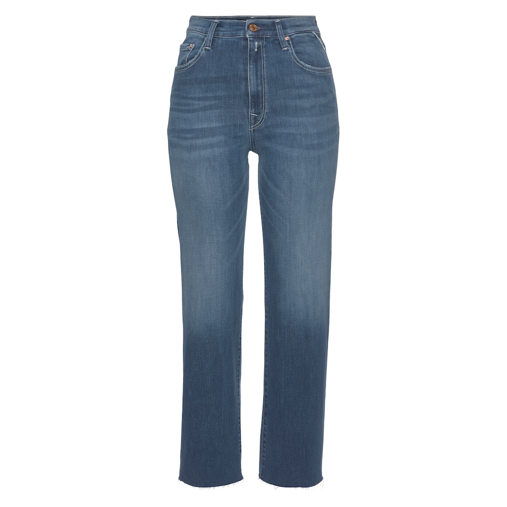 Damenmode Jeans Replay Skinny-fit-Jeans, Super Stretch Denim blue