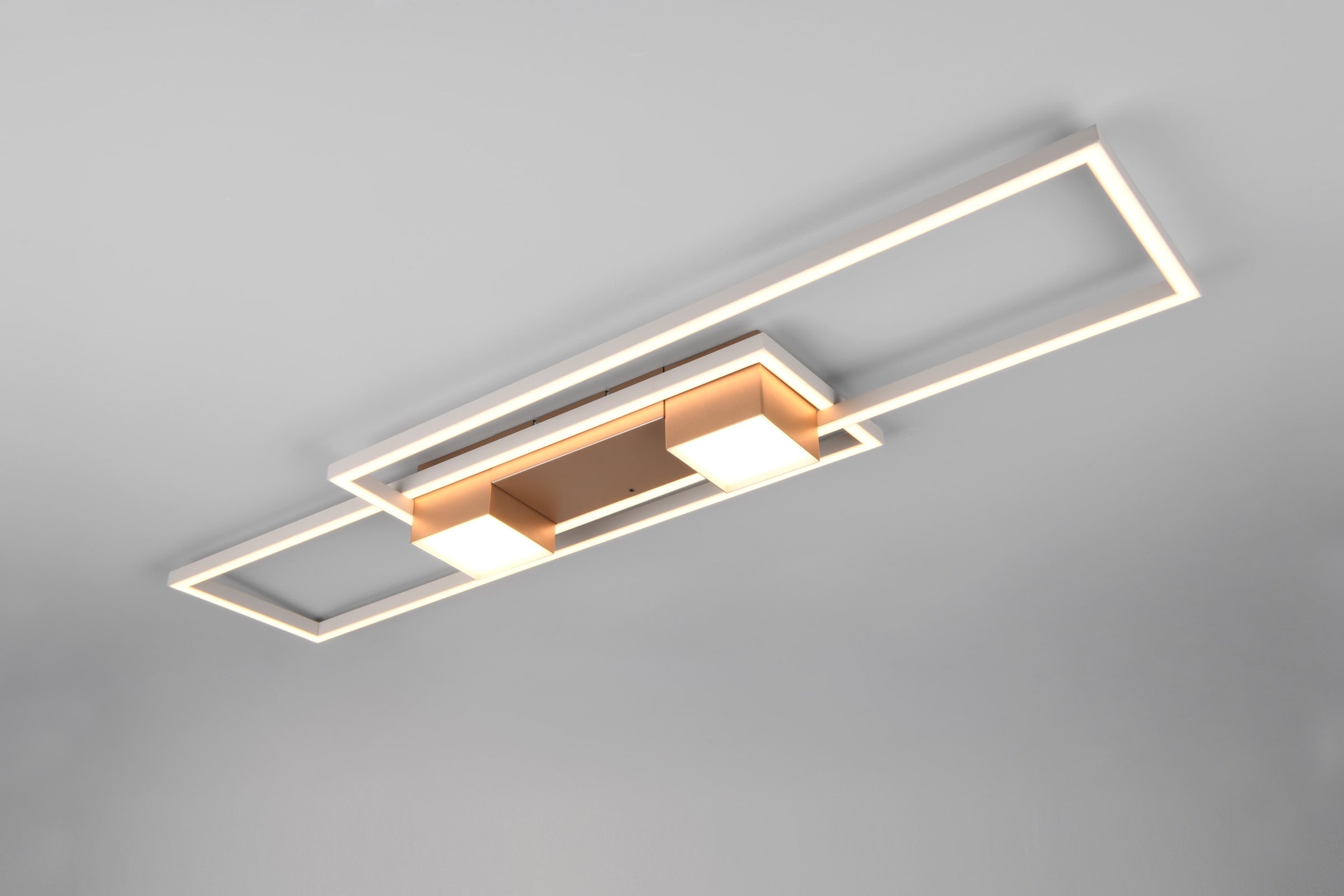TRIO Leuchten LED Deckenleuchte »ALBANY LED Deckenlampe 37W 4300 Lumen warmweiß bis kaltweiß 2700-6500K«, 1 flammig, Leuchtmittel LED-Board | LED fest integriert, Fernbedienung, Lichtfarbe einstellbar, Memory, Nachtlicht, dimmbar