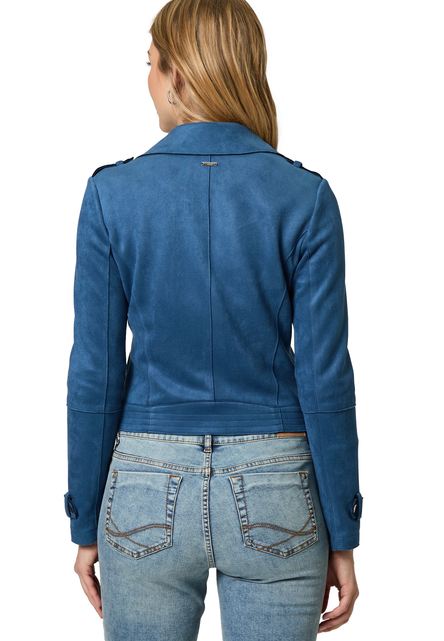 Zero Bikerjacke »zero Bikerjacke in Veloursleder-Optik«