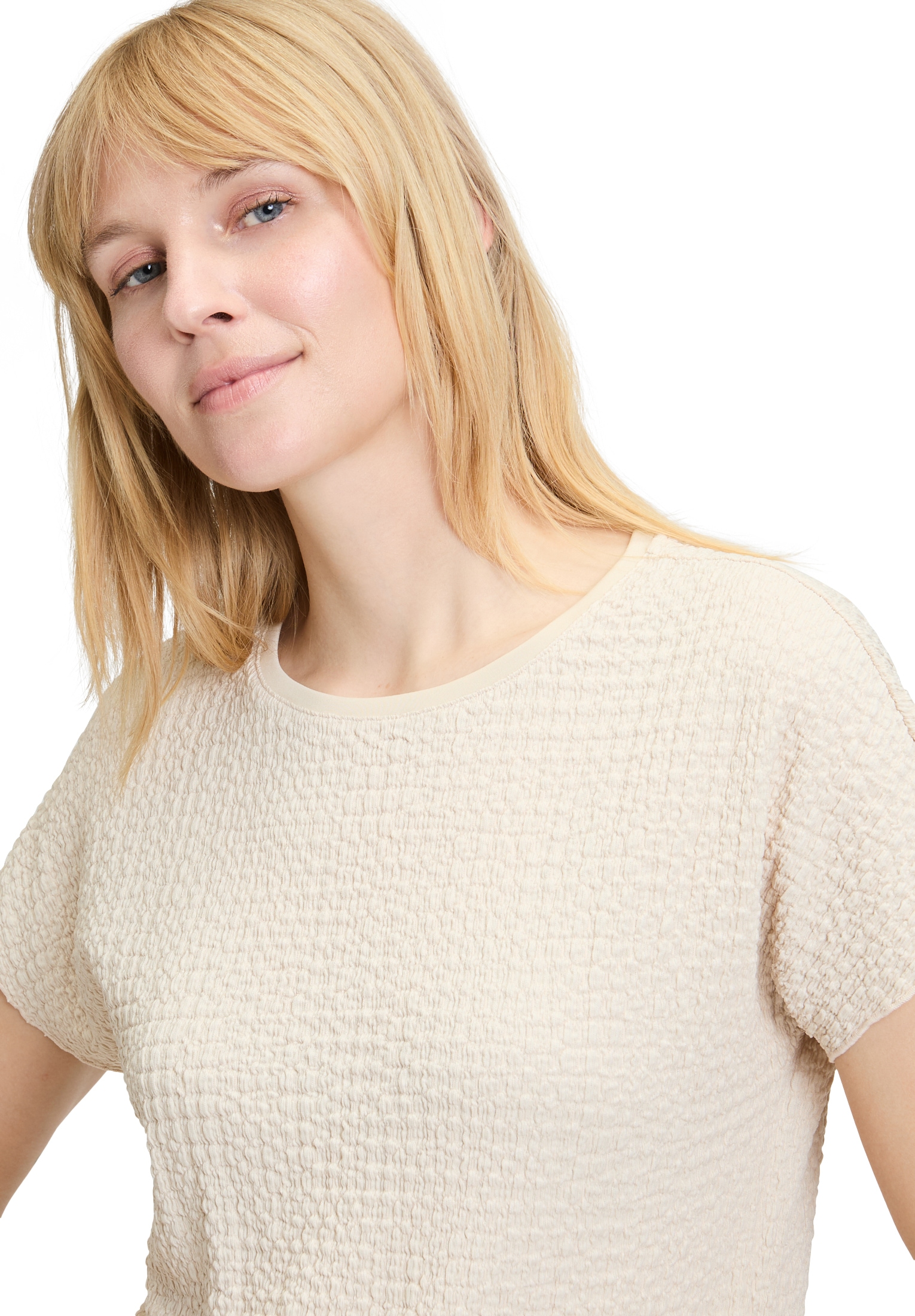 Betty Barclay Kurzarmshirt »Betty Barclay Strukturshirt mit U-Boot-Ausschnitt«, (1 tlg.)