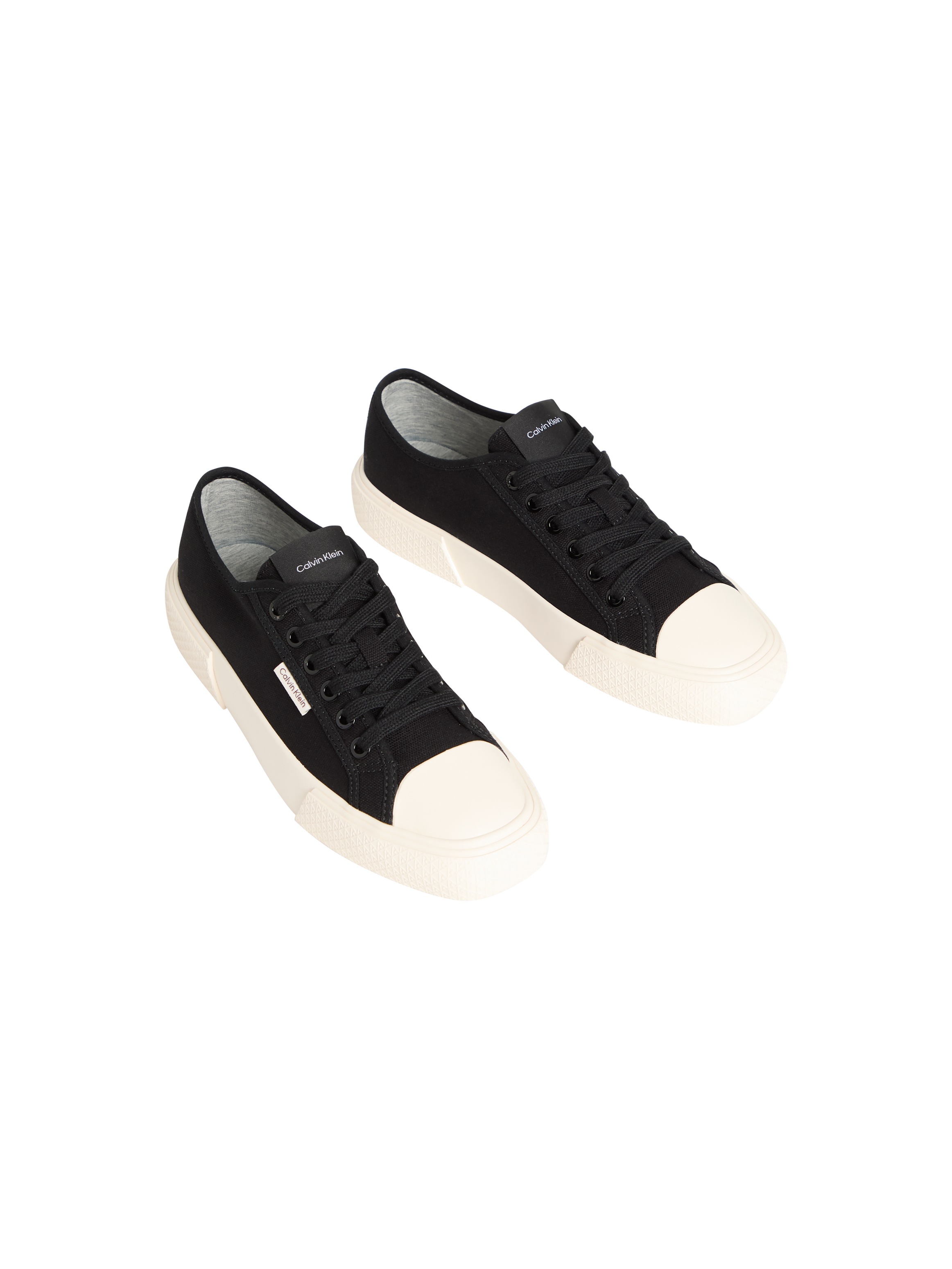 Calvin Klein Plateausneaker »VULC LACE UP CANVAS«  Schnürschuh, Canvas-Sneaker, Halbschuh mit Gummikappe
