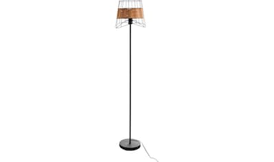Nino Leuchten Stehlampe »ESRA«, Schirm mit Rattan kaufen