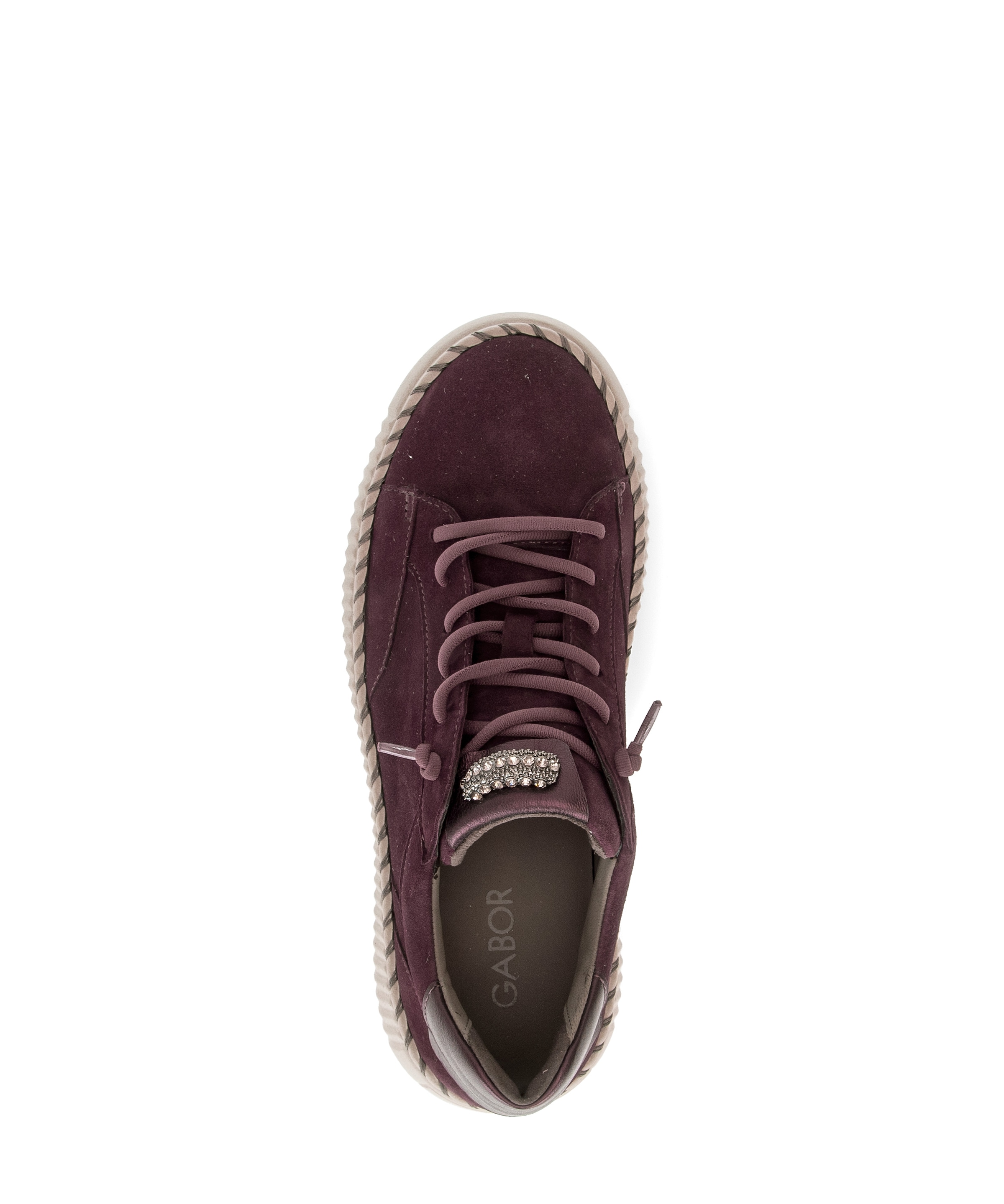 Gabor Slip-On Sneaker  Freizeitschuh, Halbschuh, Slipper mit glänzendem Schmuckelement