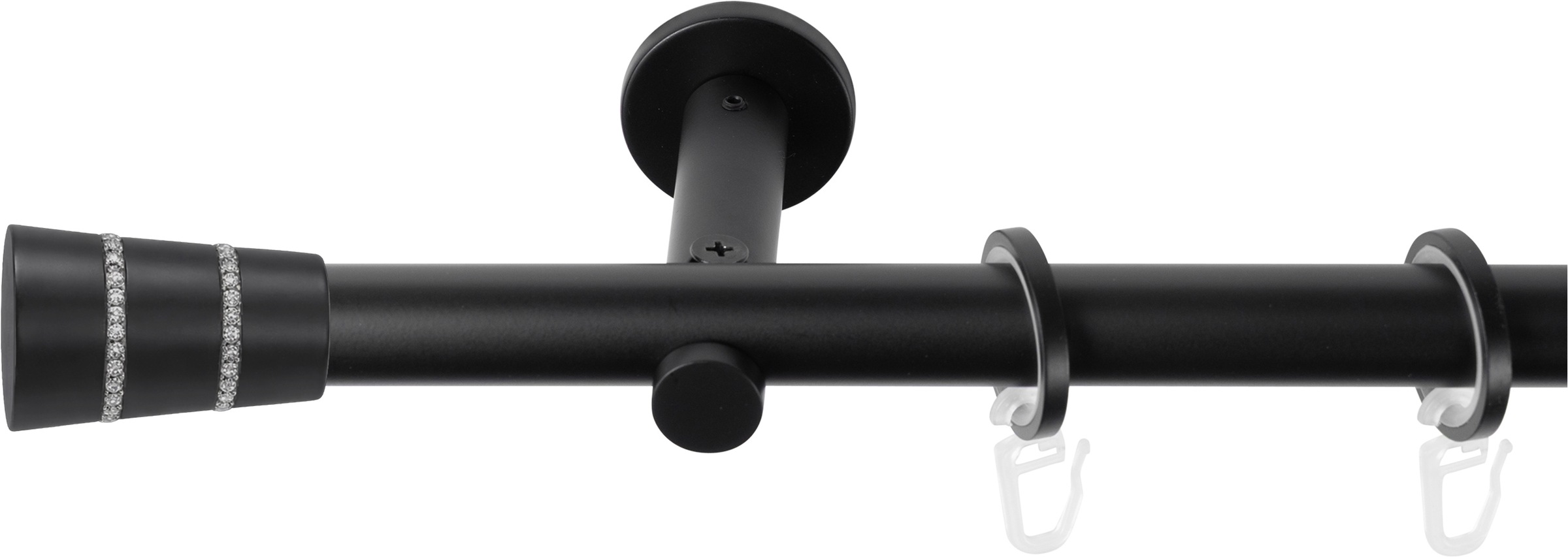 SN DECO GROUP Gardinenstange Ø 19 mm 1 läufig-läufig Fixmaß;kürzbar