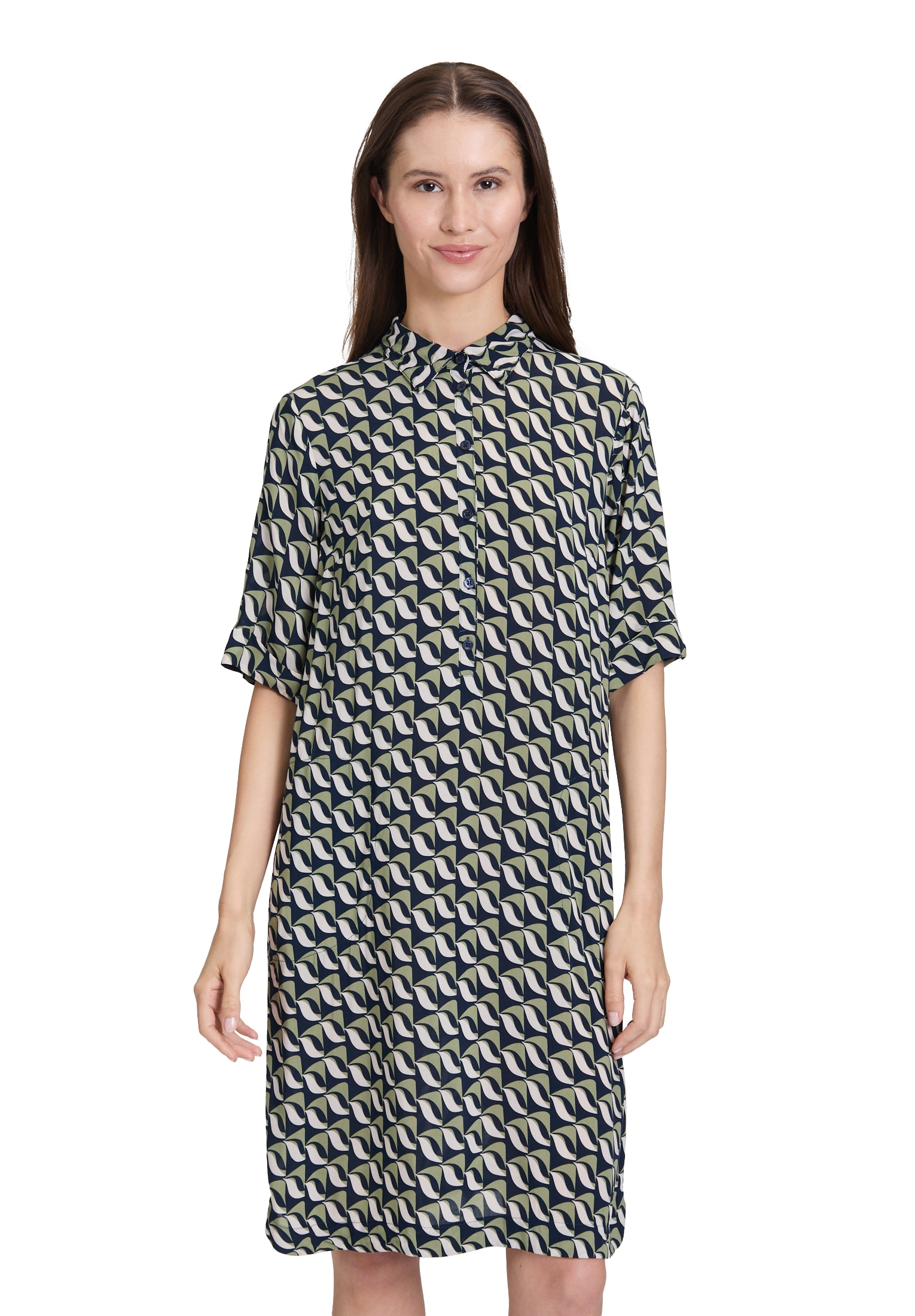 Betty Barclay Hemdblusenkleid "Damen mit Aufdruck" Nahttasche günstig online kaufen