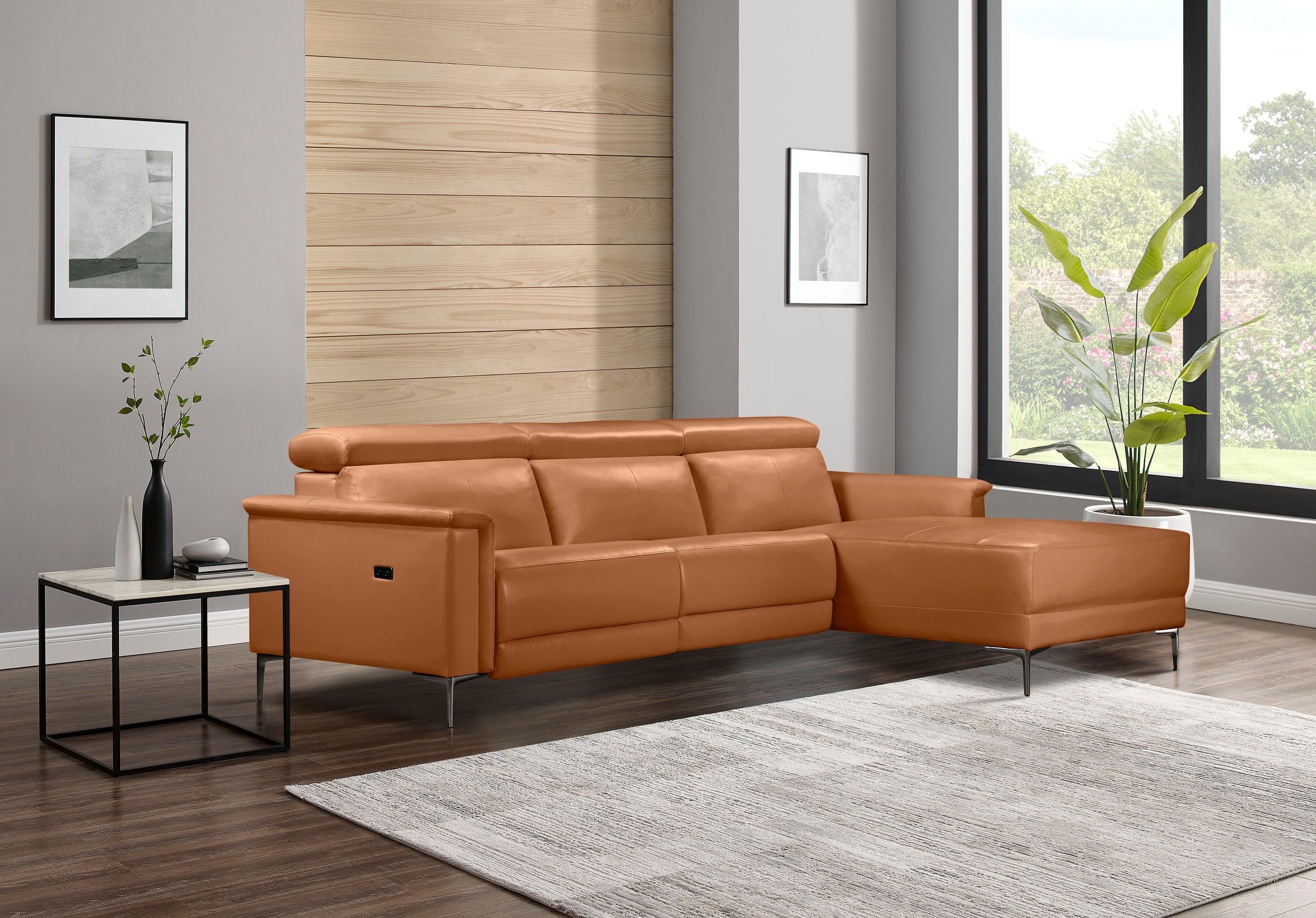 Places of Style Ecksofa Lund, mit man. o. elektr. Relaxfunktion und USB/ Kopfteilverstellung