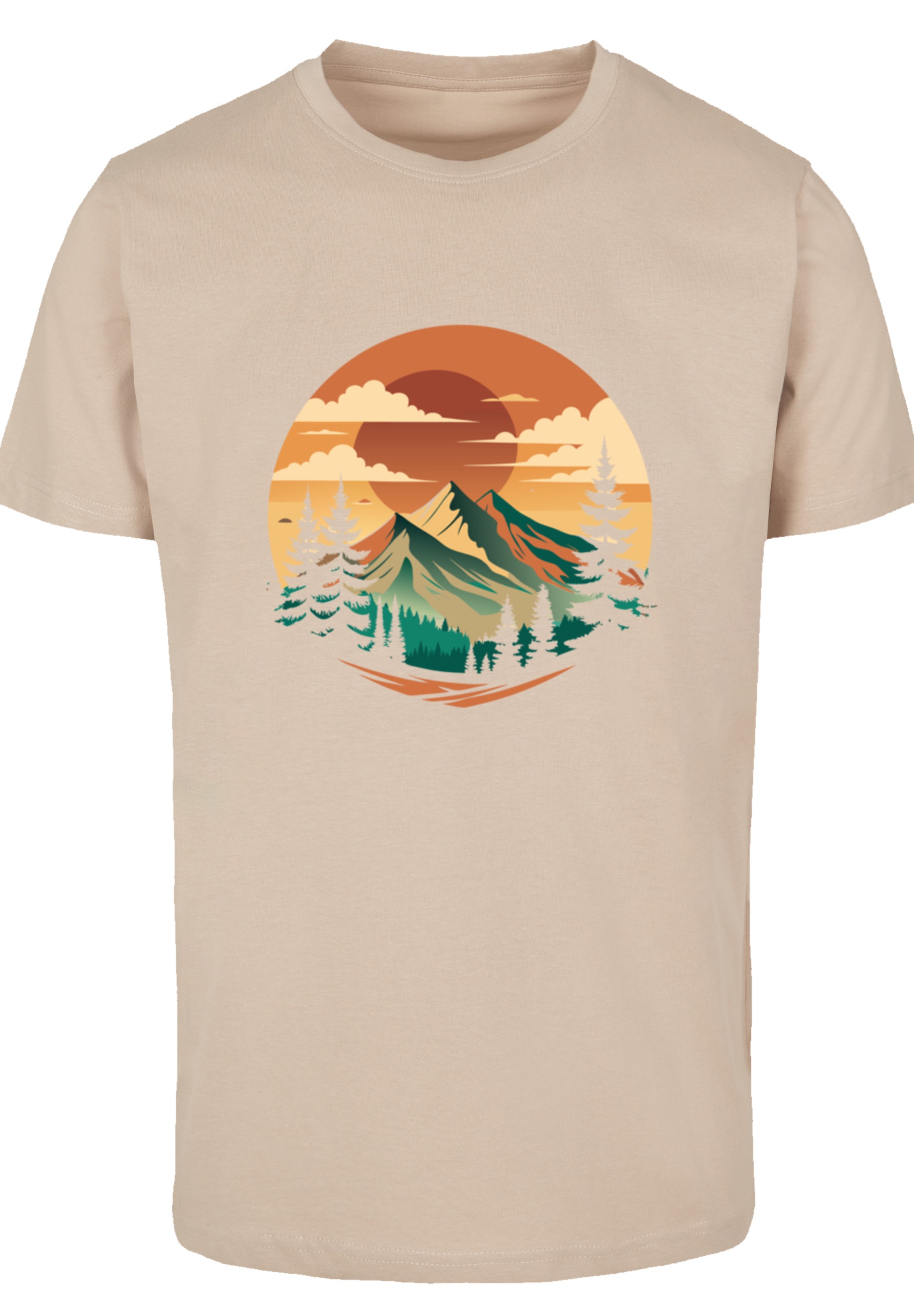 F4NT4STIC T-Shirt »Sonnenuntergang Berglandschaft«, Premium Qualität