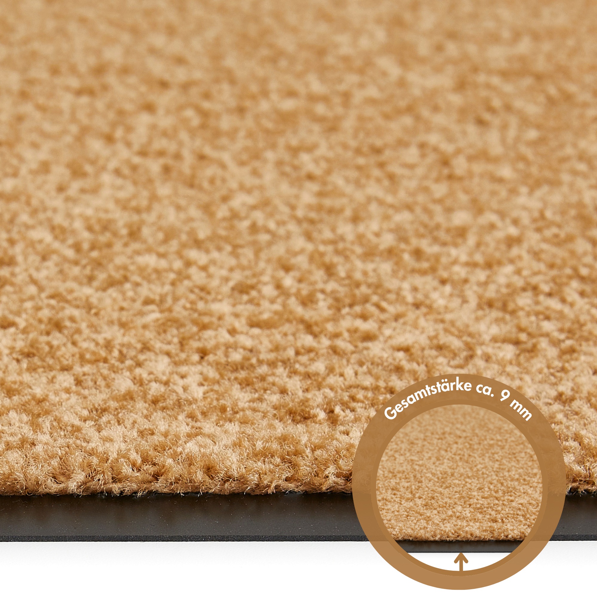 Andiamo Fußmatte »Super Wash & Clean, Made in Belgium« rechteckig 7 mm Höhe Schmutzfangmatte, Uni Farben, rutschhemmend, waschbar