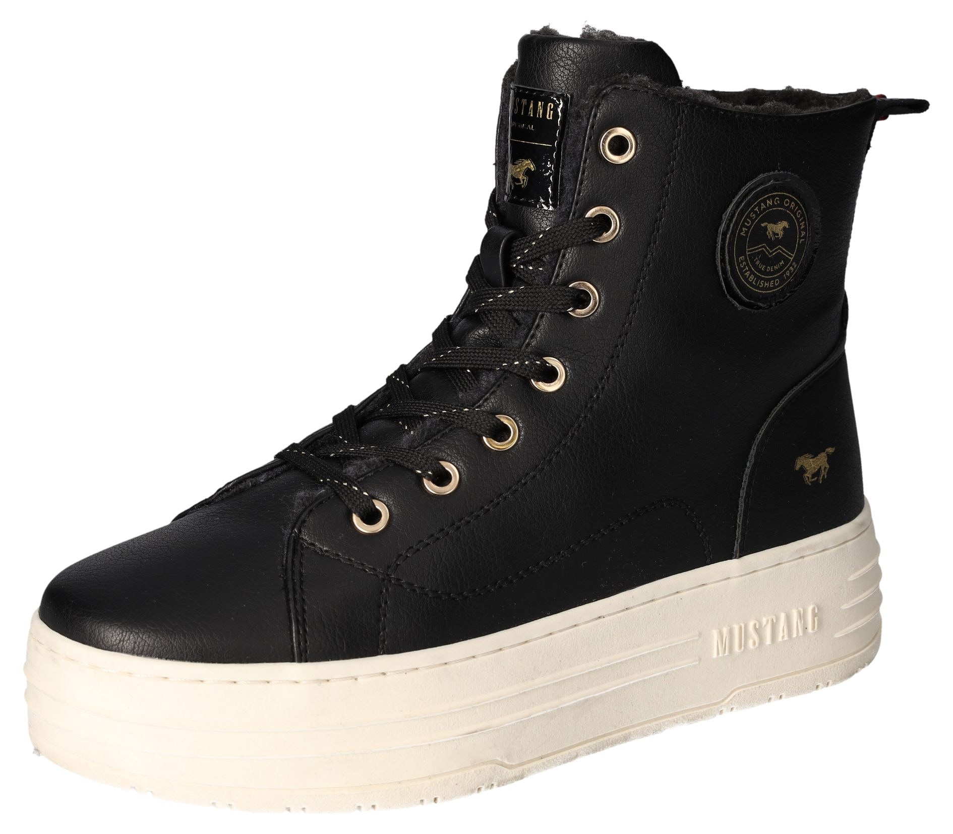 Mustang Shoes Winterboots, Plateauboots, Stiefelette, High top Sneaker mit günstig online kaufen