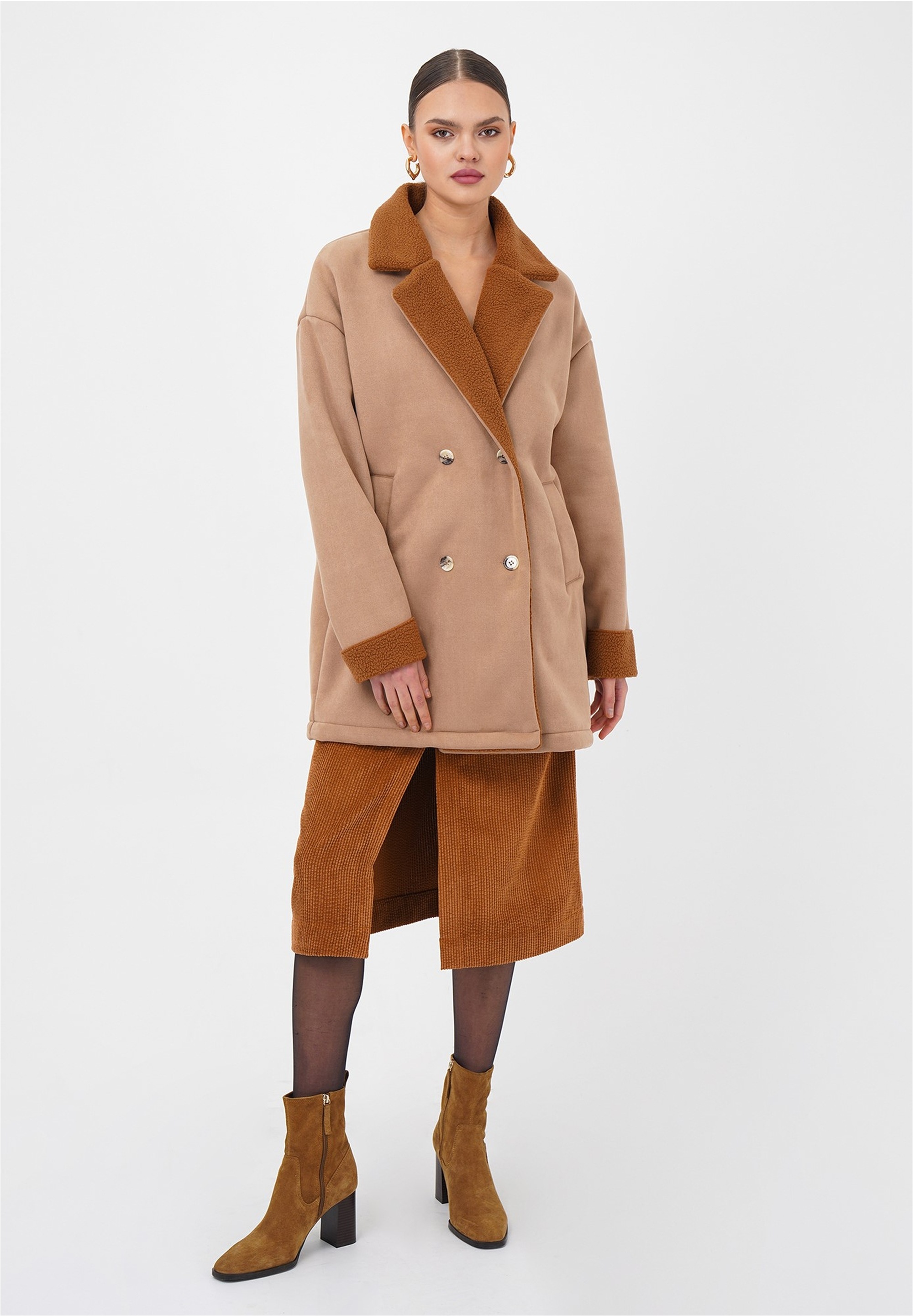 freshlions Wollmantel "Nevara" 1 mit stilvollem Reverskragen günstig online kaufen