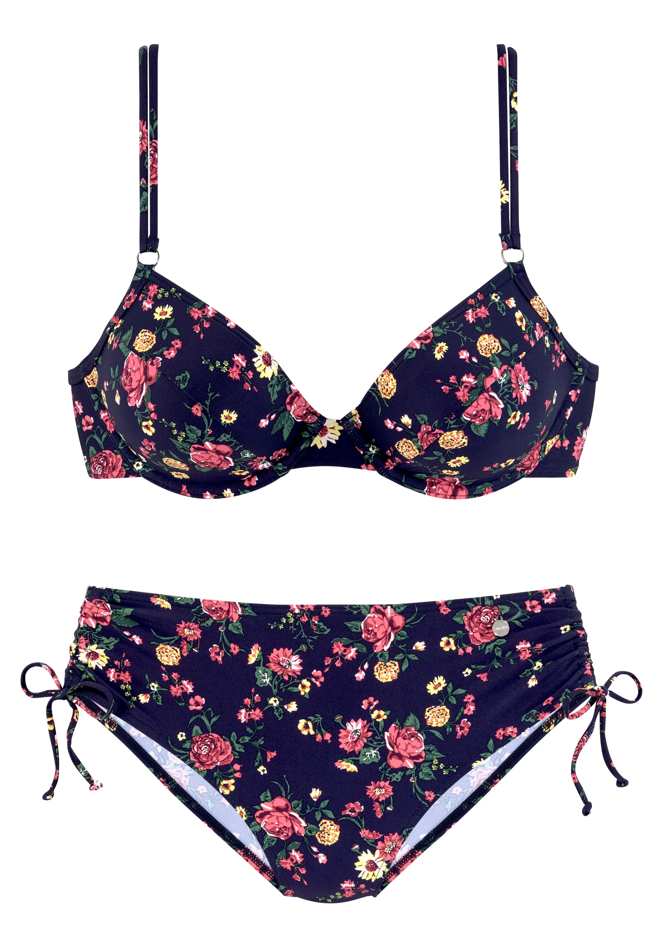 LASCANA Bügel-Bikini mit romantischem Blumendesign ZN7991