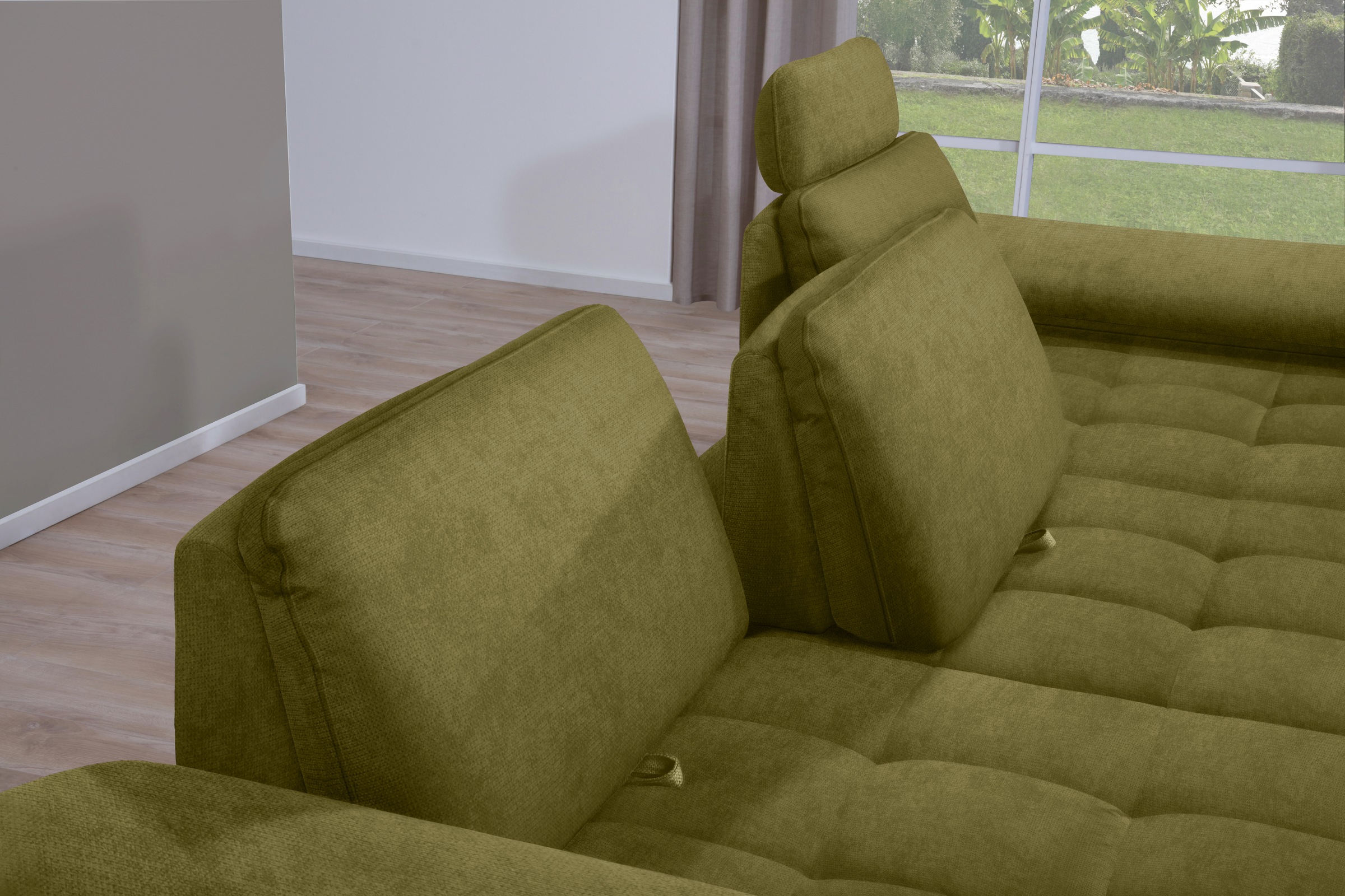 Thumbnail - alina Ecksofa "Royce", inklusive Sitztiefenverstellung, 270 cm breit