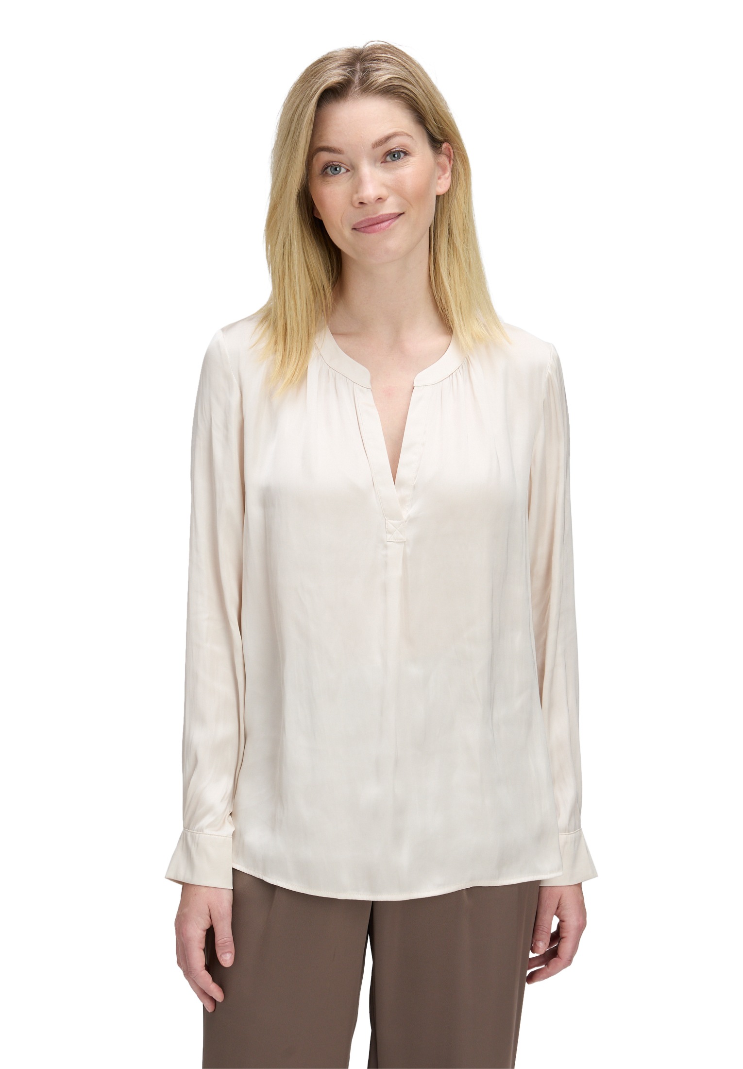 Betty Barclay Satinbluse "Betty Barclay Damen Satin-Bluse langarm" günstig online kaufen