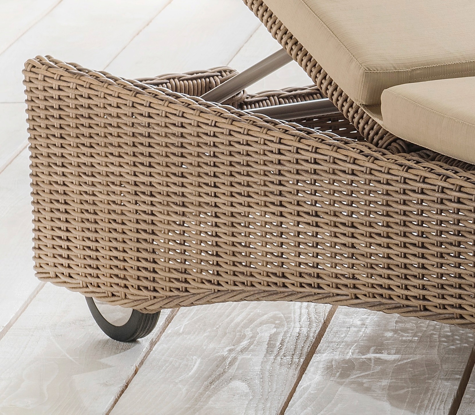 Destiny Gartenliege "BOLIVAR", (1-tlg.), Polyrattan, mit Rollen, 200x70x34c günstig online kaufen