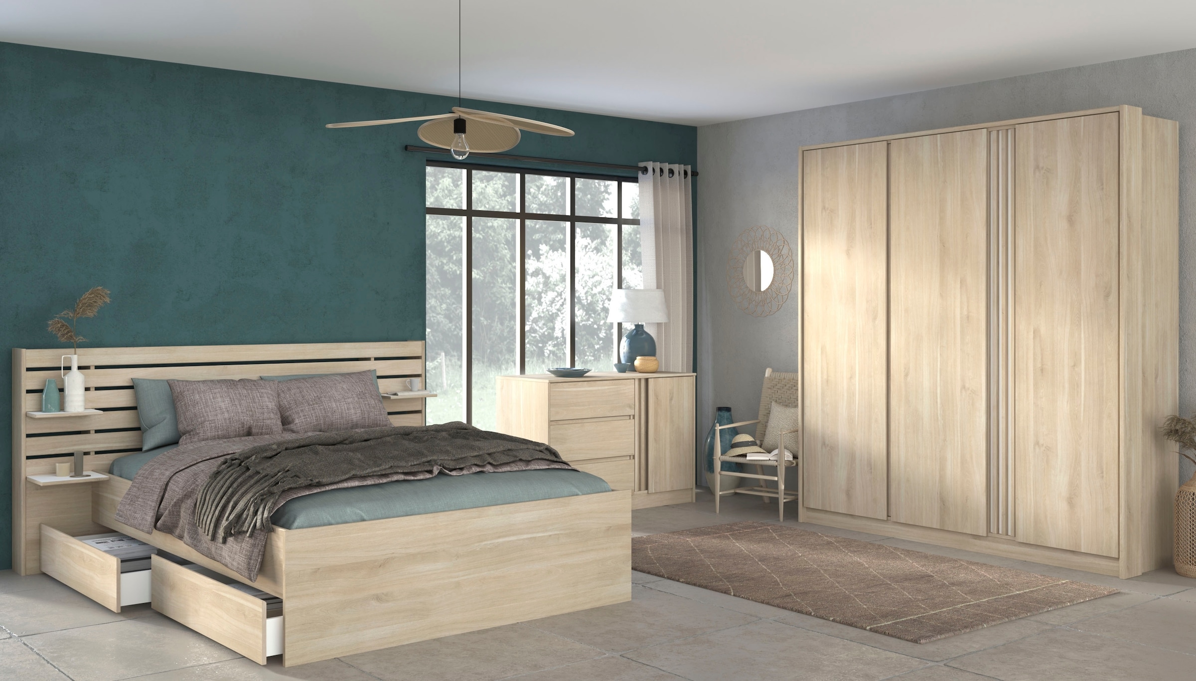 Parisot Schlafzimmer-Set 4 Stk. tlg. viel Stauraum, schöne Optik, Einsätze günstig online kaufen