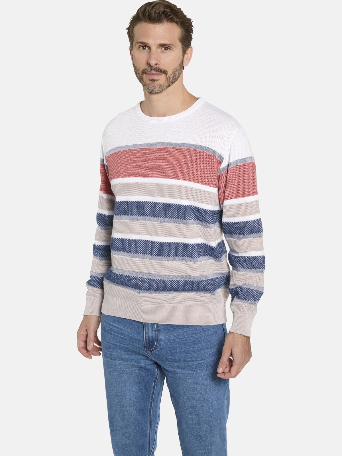 Babista Rundhalspullover "Pullover CARIANETTO" 1 Stk. im Colorblocking-Stil günstig online kaufen