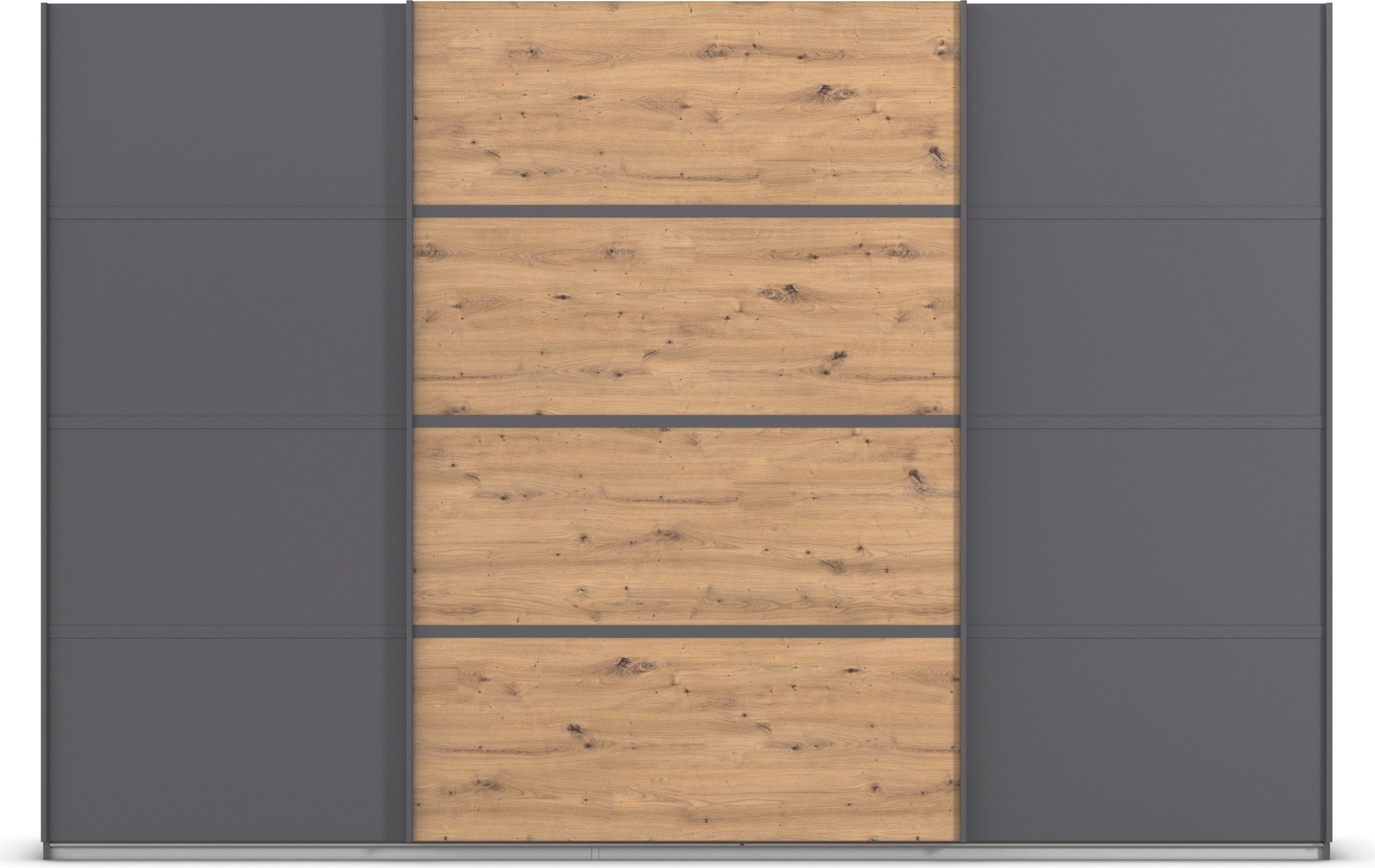 rauch Kleiderschrank »Schwebetürenschrank Garderobe Schrank TOP ANGEBOT Avola«, (in 3 verschiedenen Ausstattungen BASIC/CLASSIC/PREMIUM), mit eleganten Zierleisten in Chrom, Schwarz oder Weiß MADE IN GERMANY