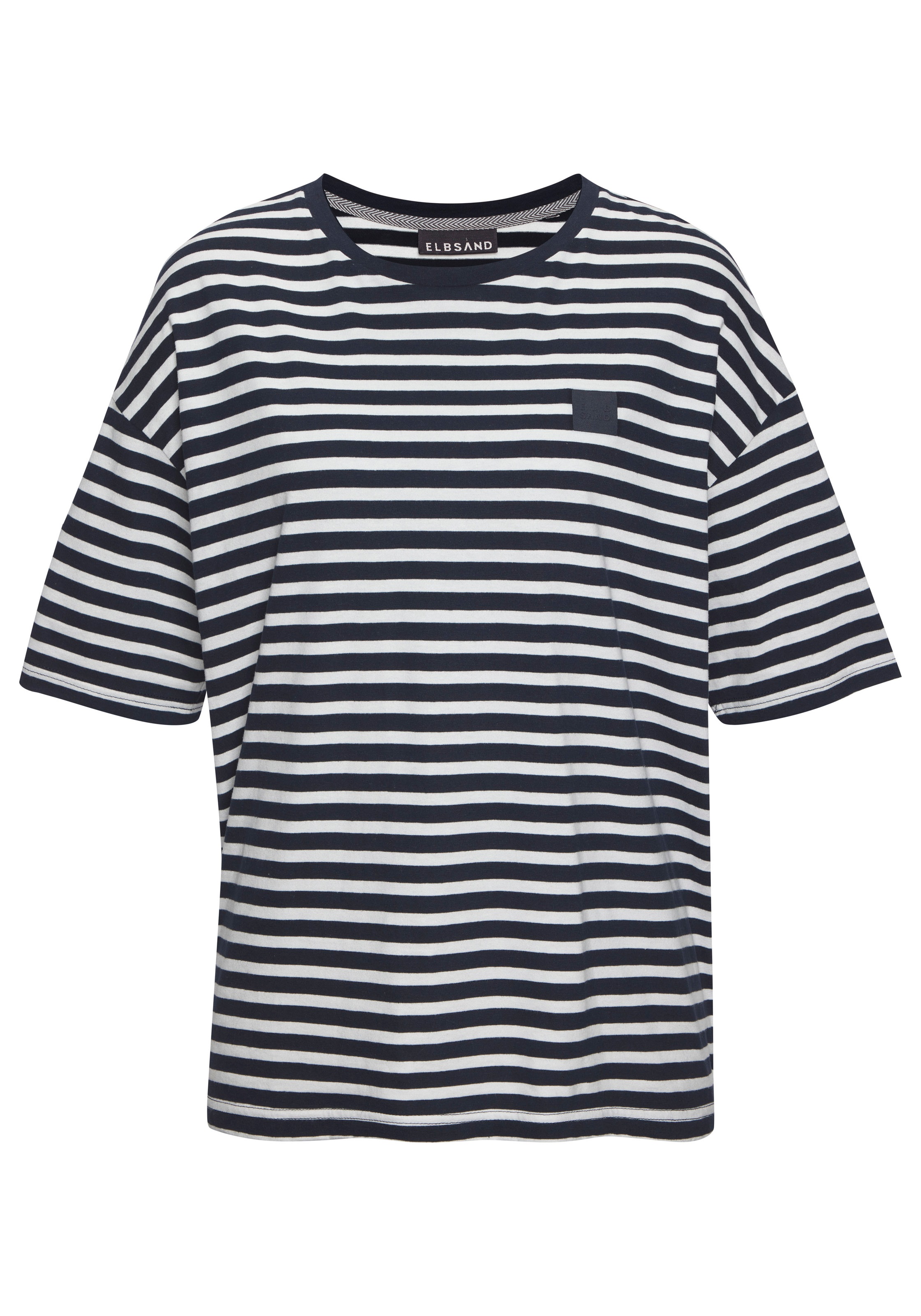 Elbsand T-Shirt "Kia" mit halblangen Ärmeln uns Streifenoptik günstig online kaufen