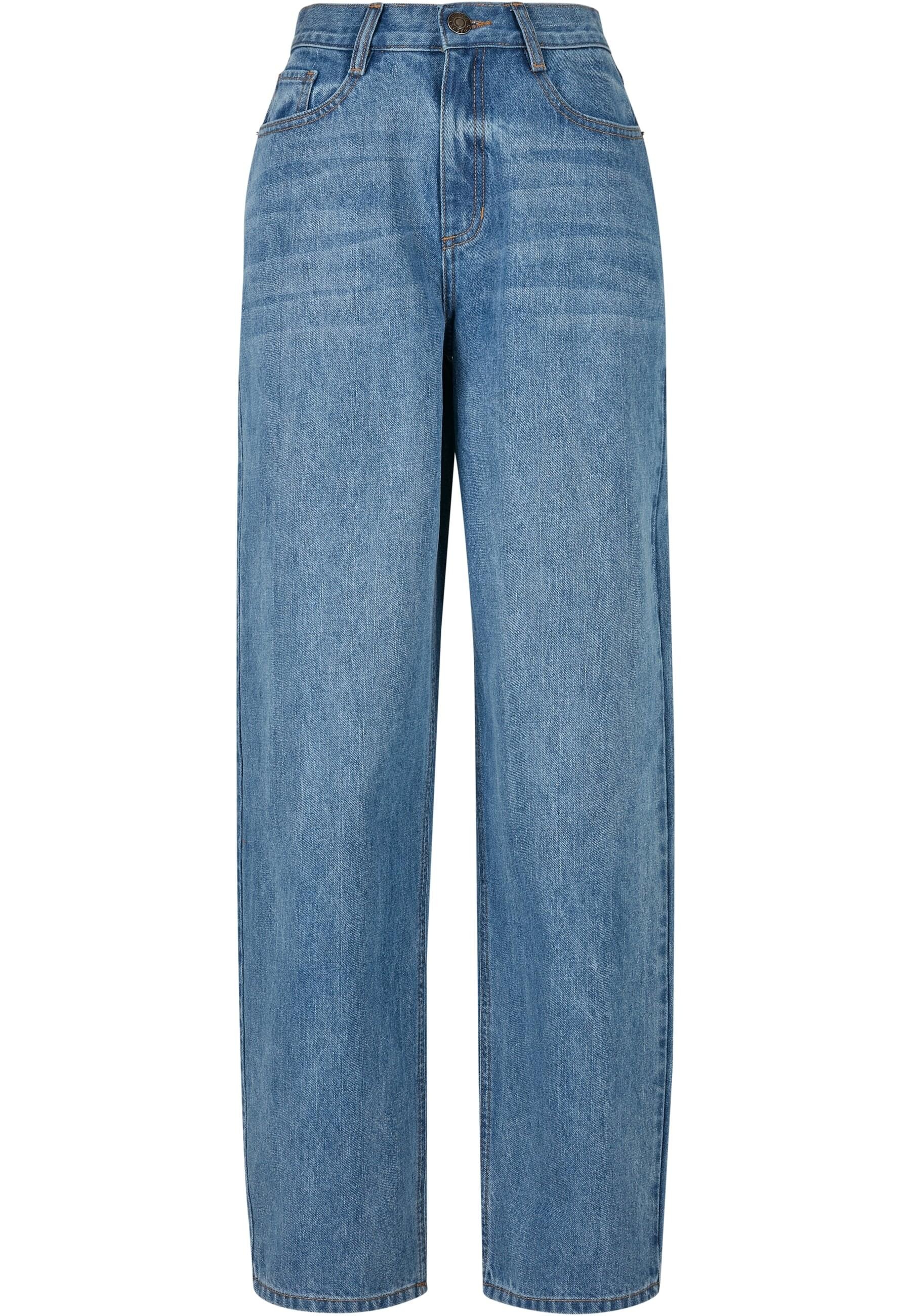 URBAN CLASSICS Bequeme Jeans "Urban Classics Damen Ladies High Waist 90´S Wide Leg Denim Pants", (1 tlg.)