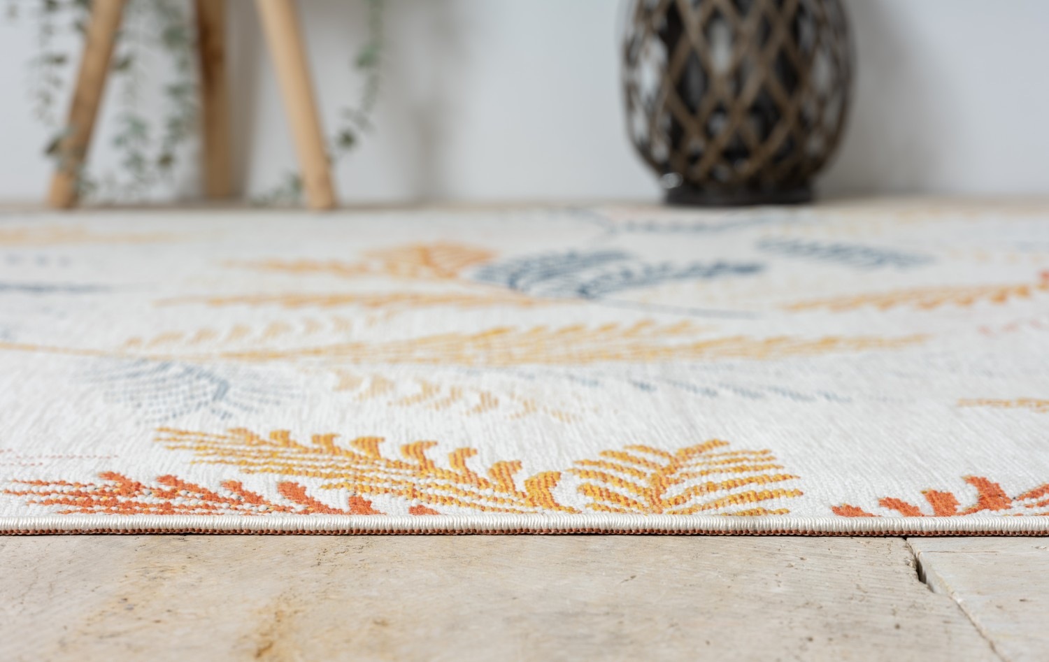 Myflair Möbel & Accessoires Teppich »Johanna Lagerräumung«, rechteckig, 6 mm Höhe, Wendeteppich, Blätter Motiv, Outdoor geeignet, Balkon, Terrasse