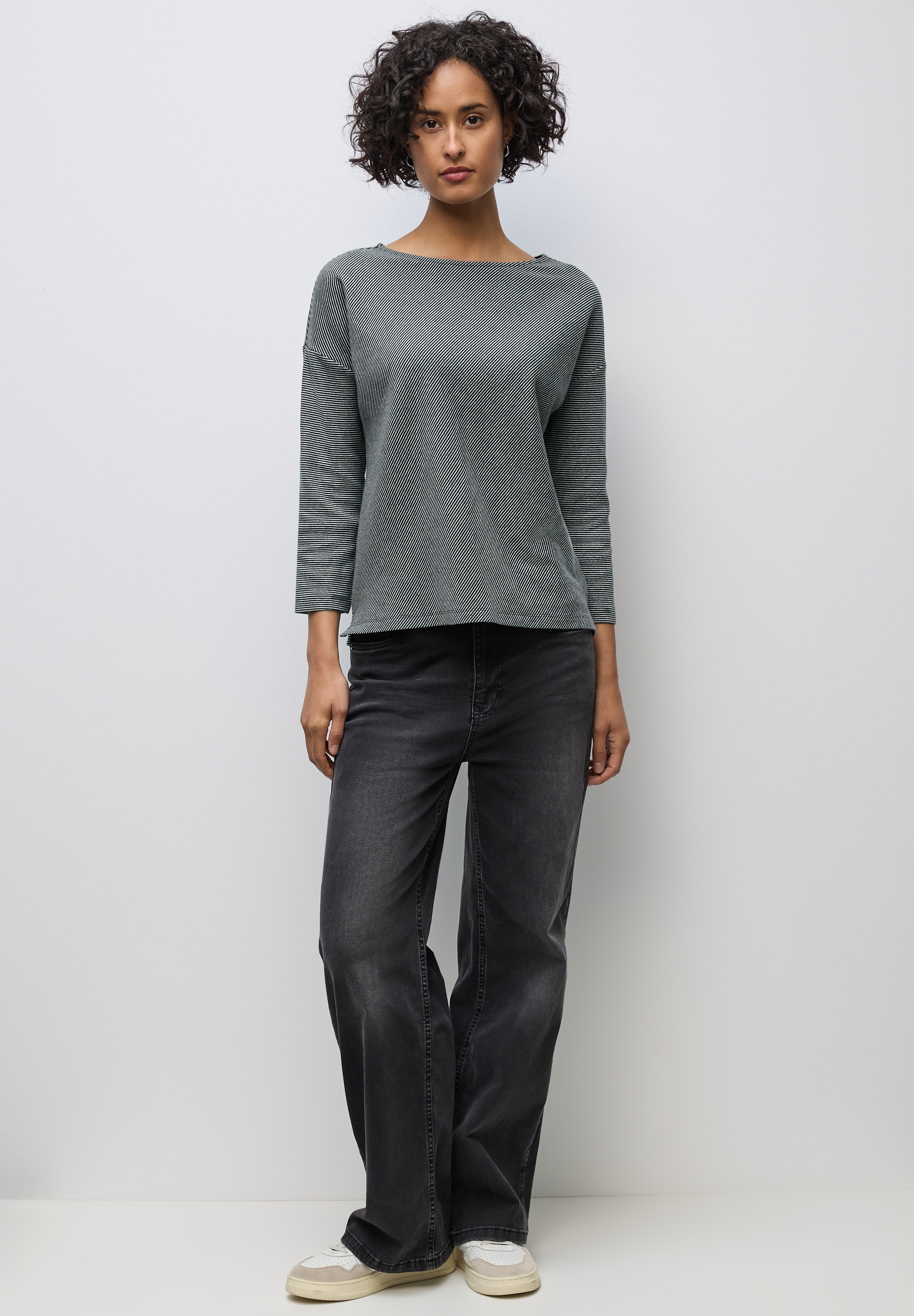 Thumbnail - STREET ONE 3/4-Arm-Shirt aus Baumwolle mit Stretchante