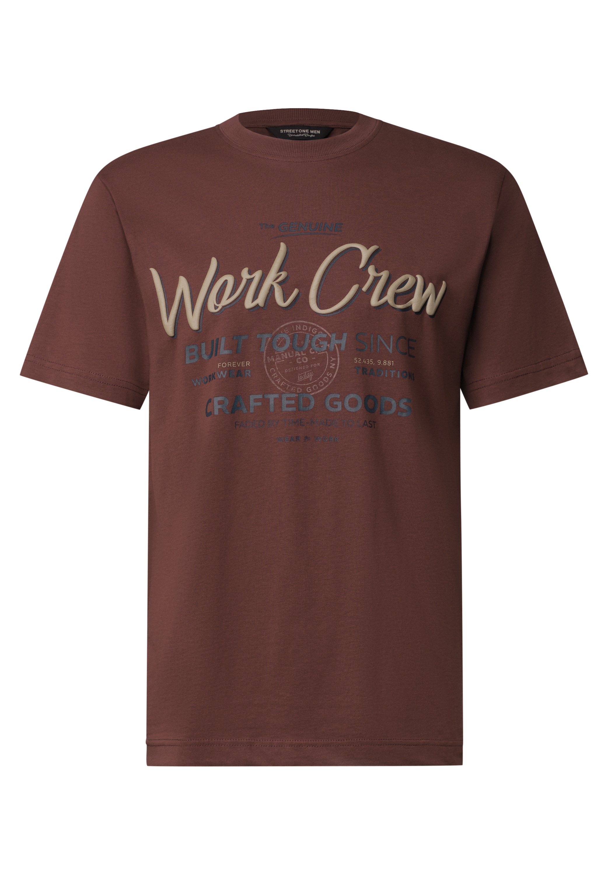 STREET ONE MEN T-Shirt aus reiner Baumwolle