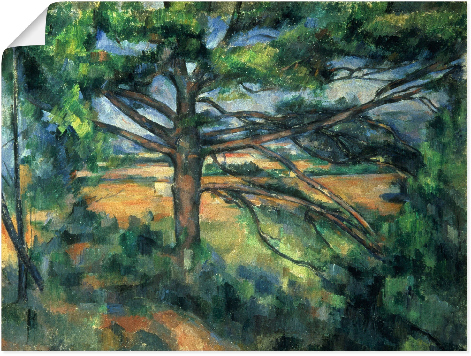 Artland Wandbild »Große Pinie. 1895/97«, Bäume, (1 St.), als Leinwandbild, Wandaufkleber oder Poster in versch. Größen
